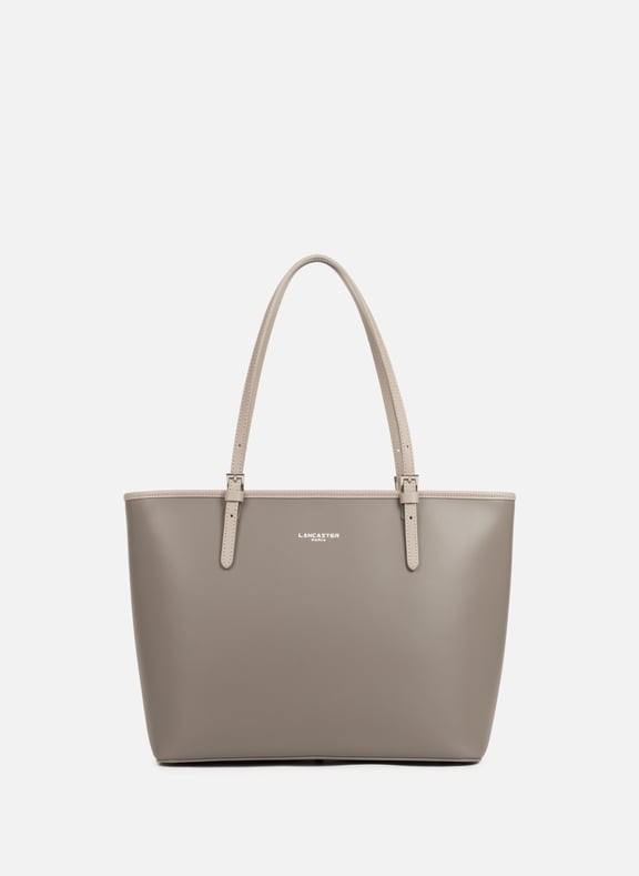 Grand sac cabas épaule - smooth Marron by LANCASTER LANCASTER Grand sac cabas épaule - smooth Marron