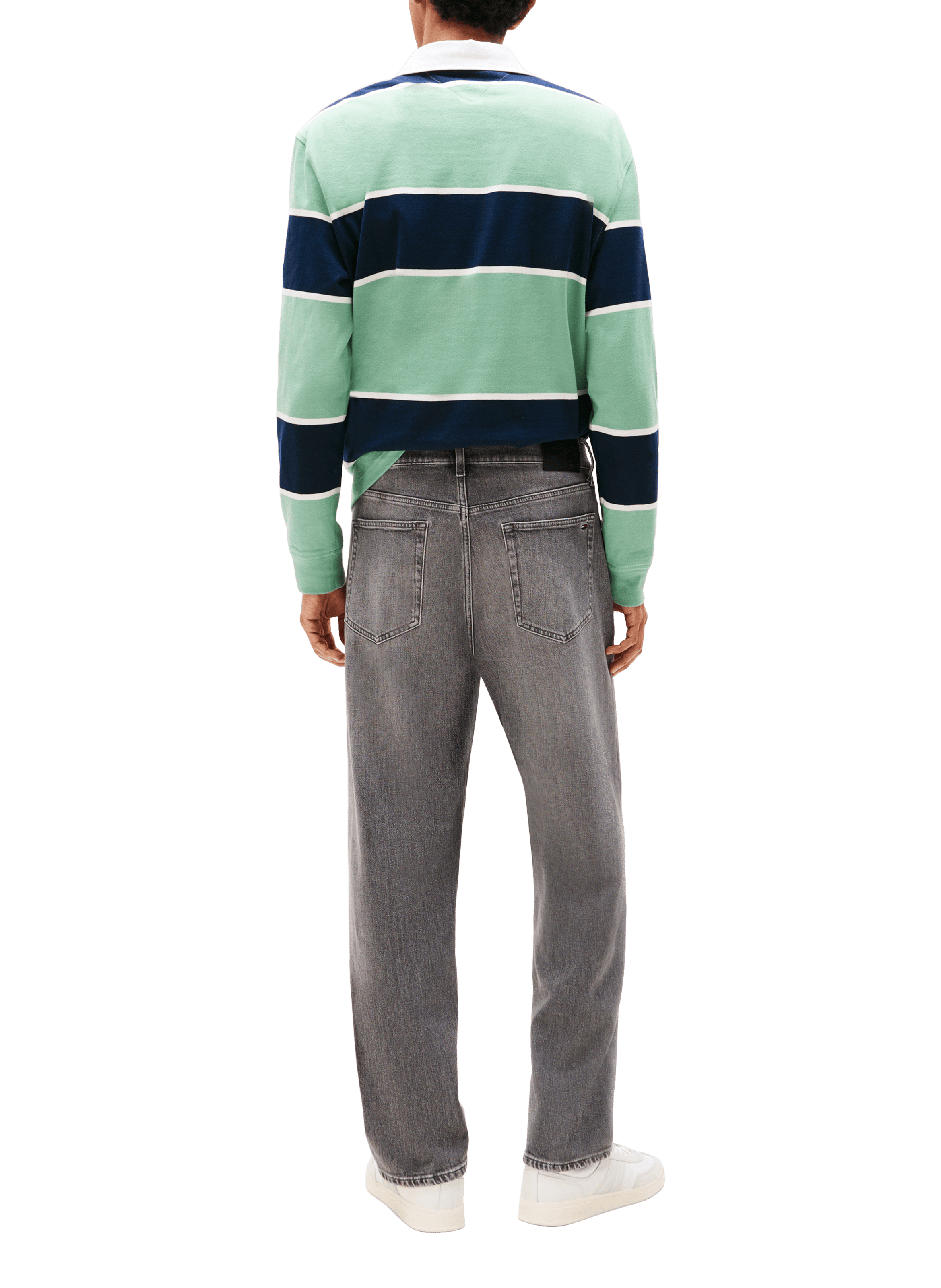 Straight-leg jeans in blended cotton TOMMY HILFIGER Grey