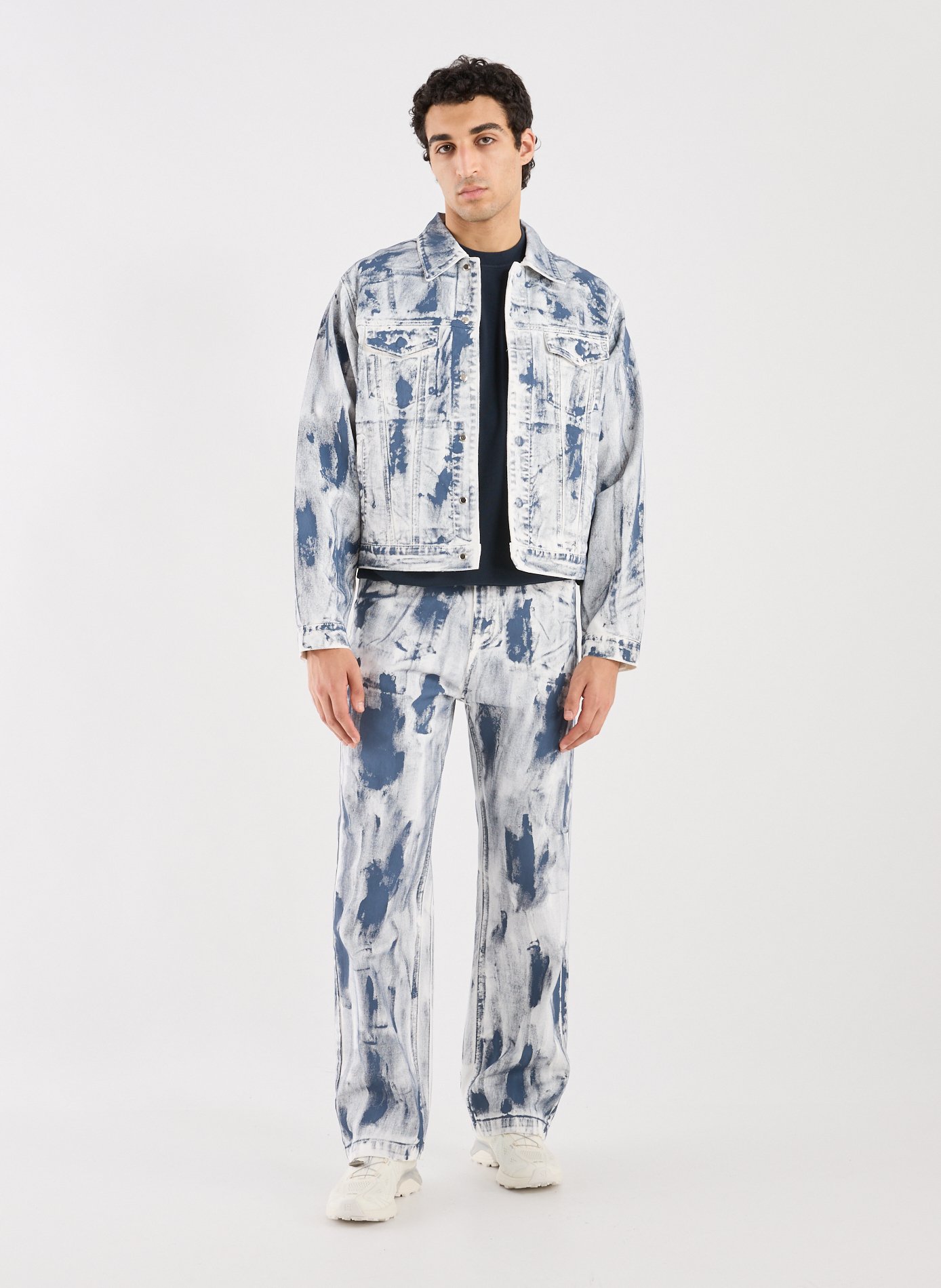 Oversized jacket with a classic cotton collar ARTE ANTWERP White