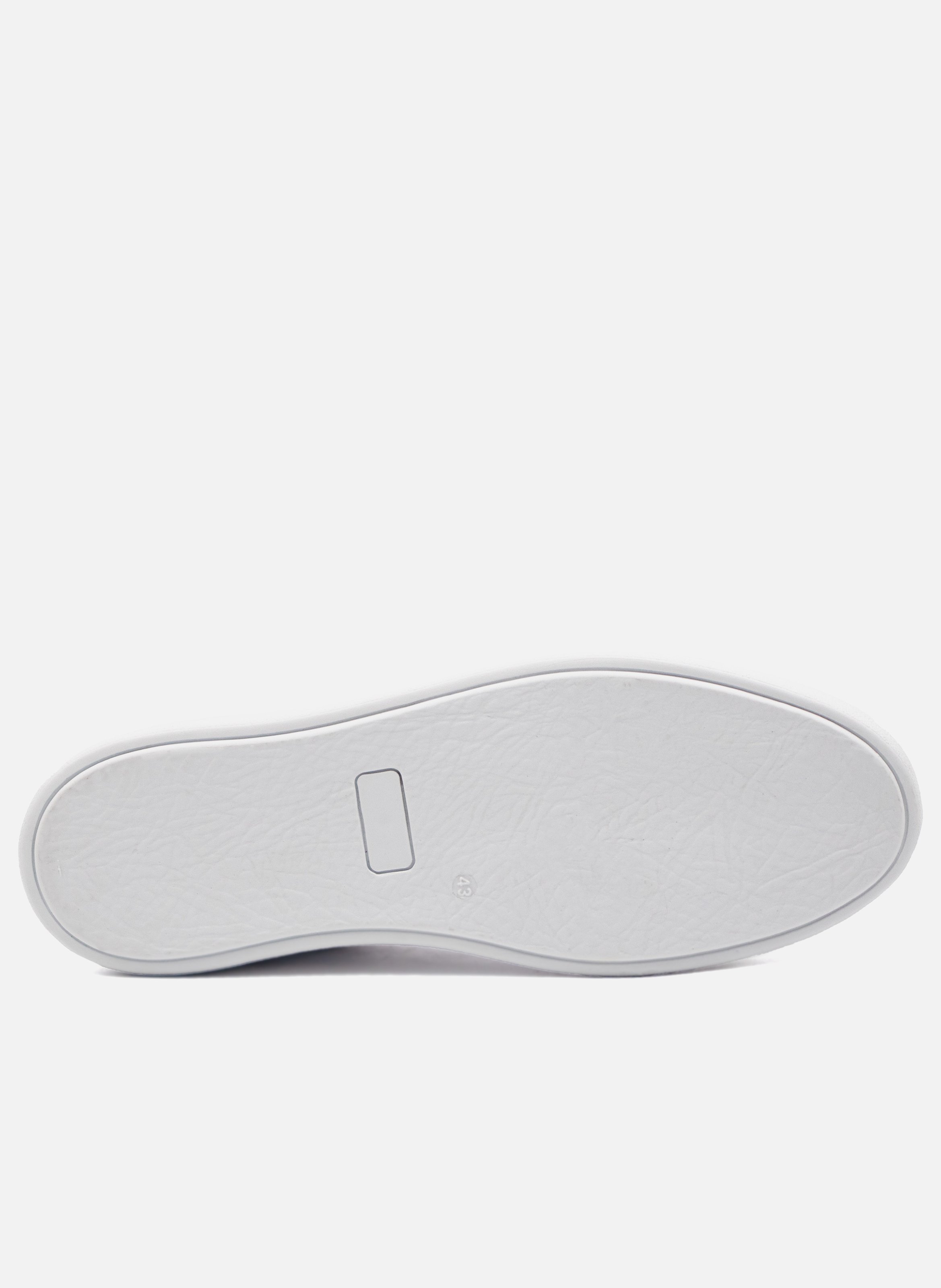 Tennis lacet homme cuir JULES & JENN Blanc