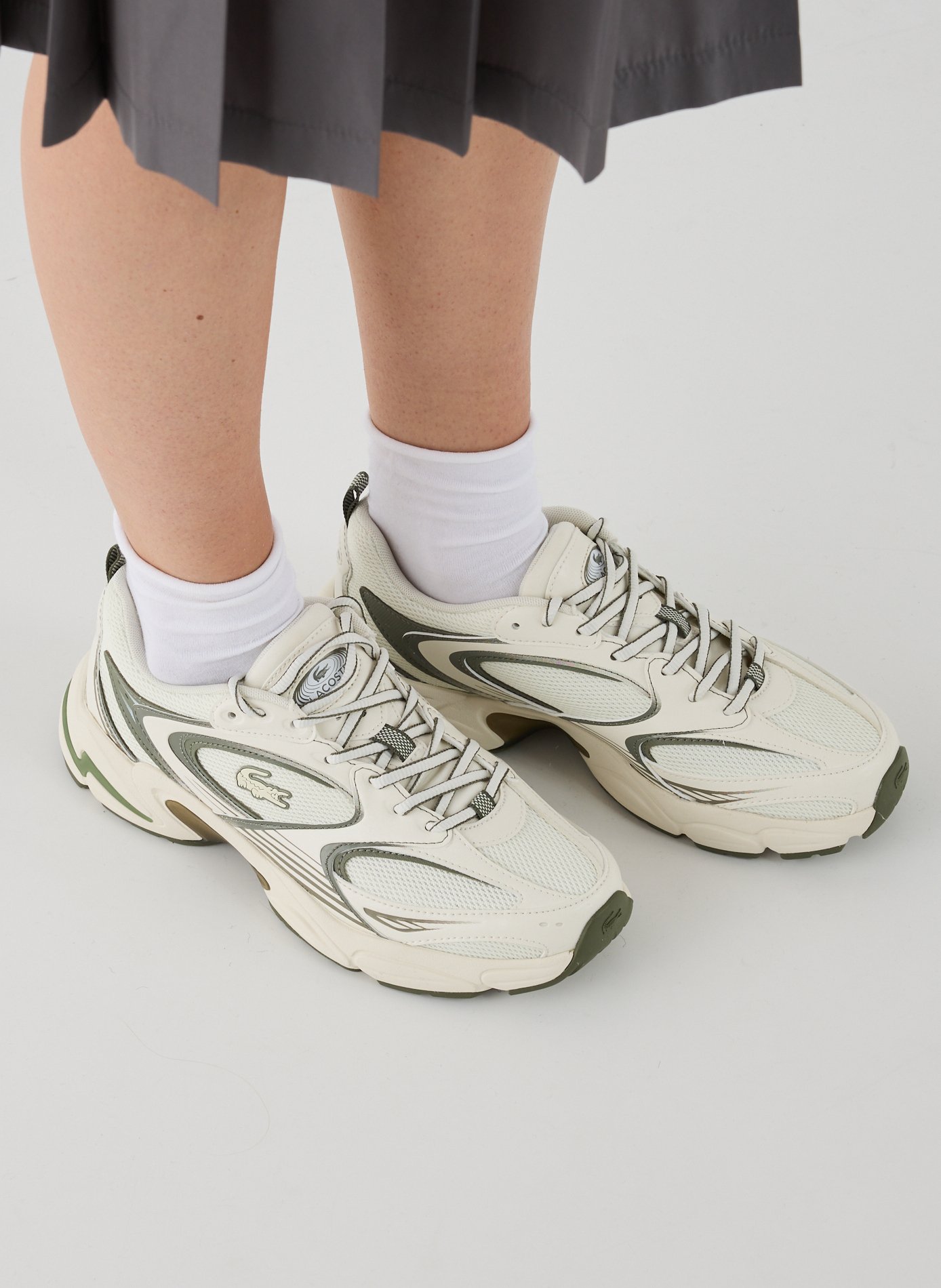 Wedge sneakers LACOSTE Beige