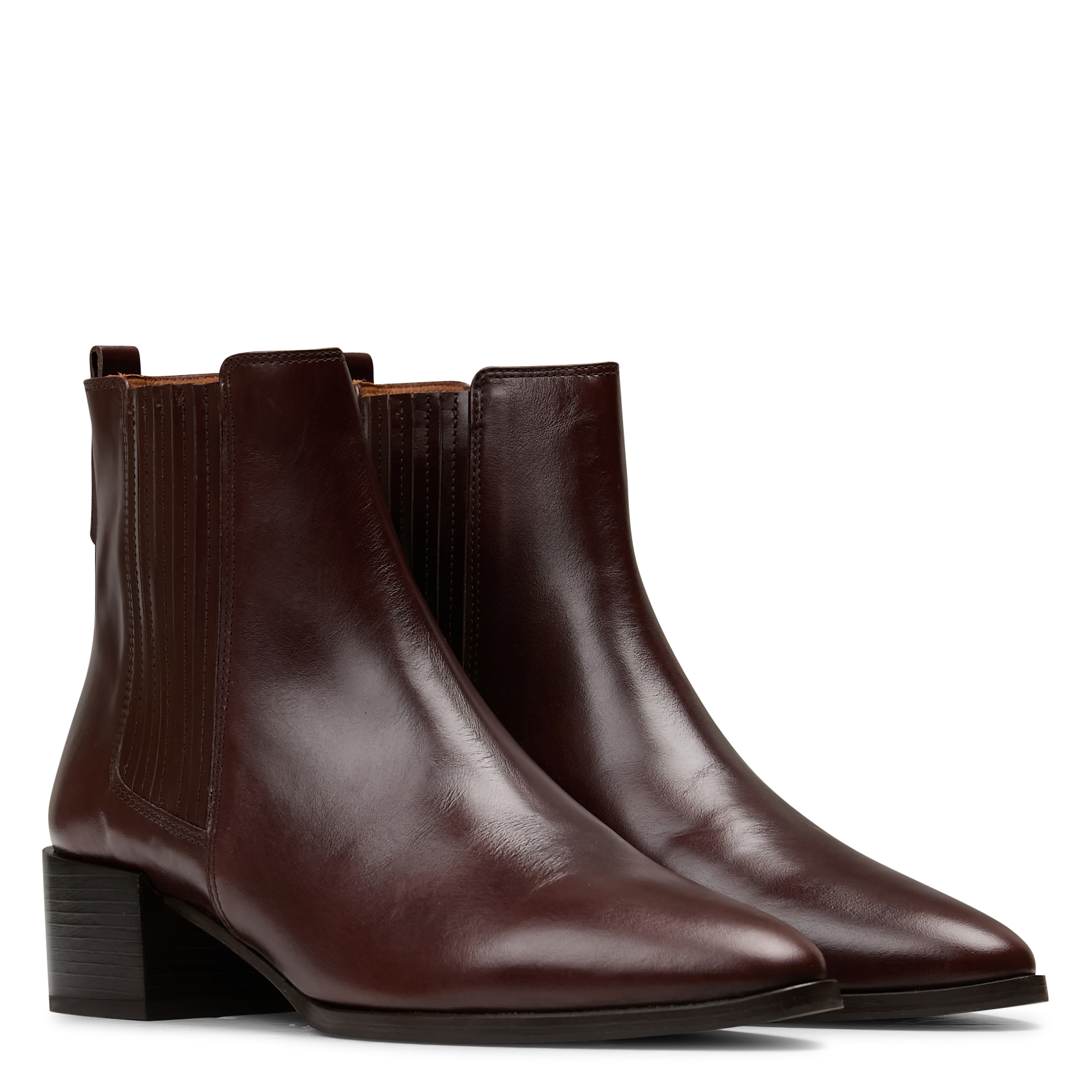 Bottines en cuir n°408 RIVECOUR Marron