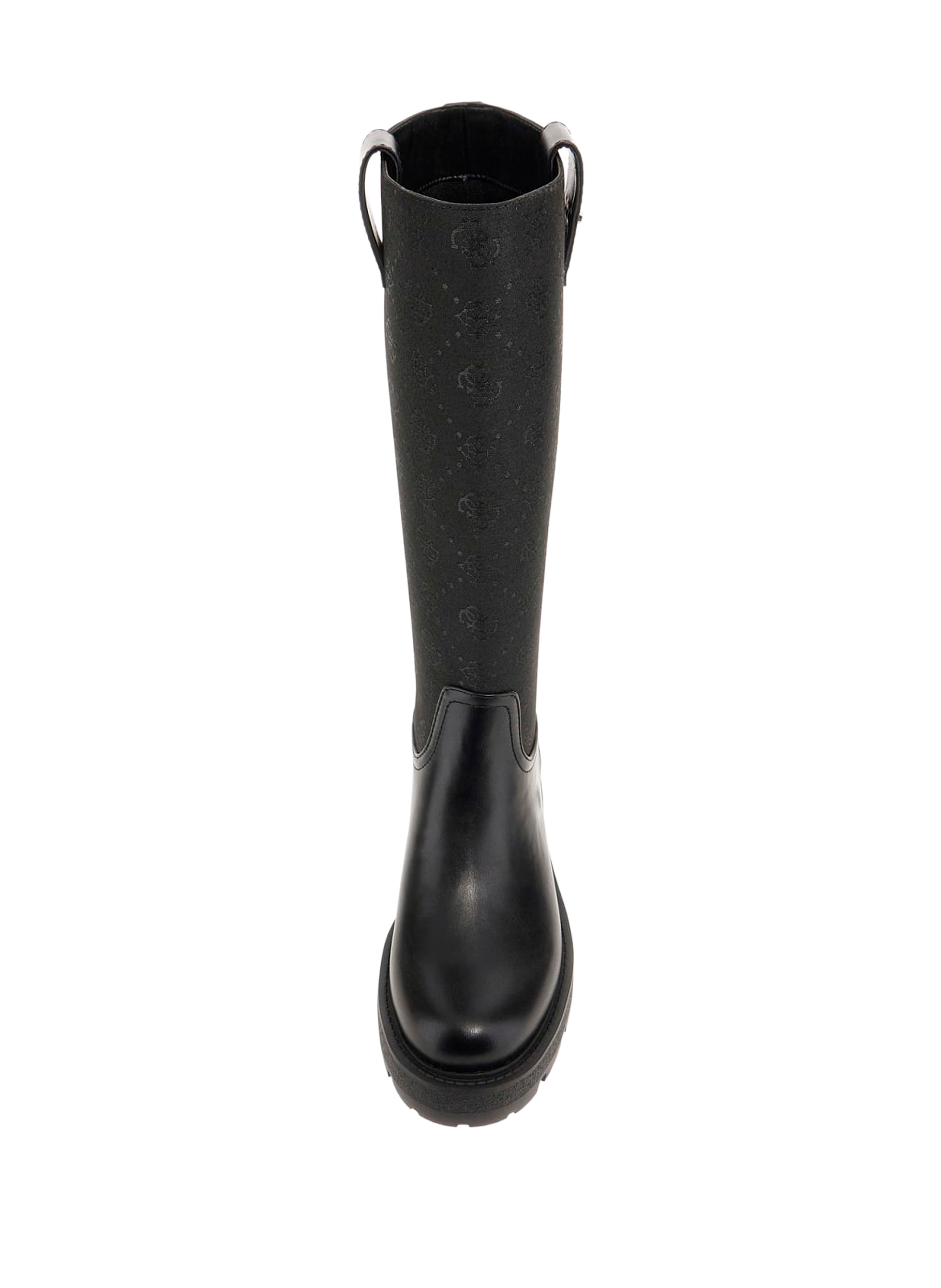 High boots with logo GUESS Black