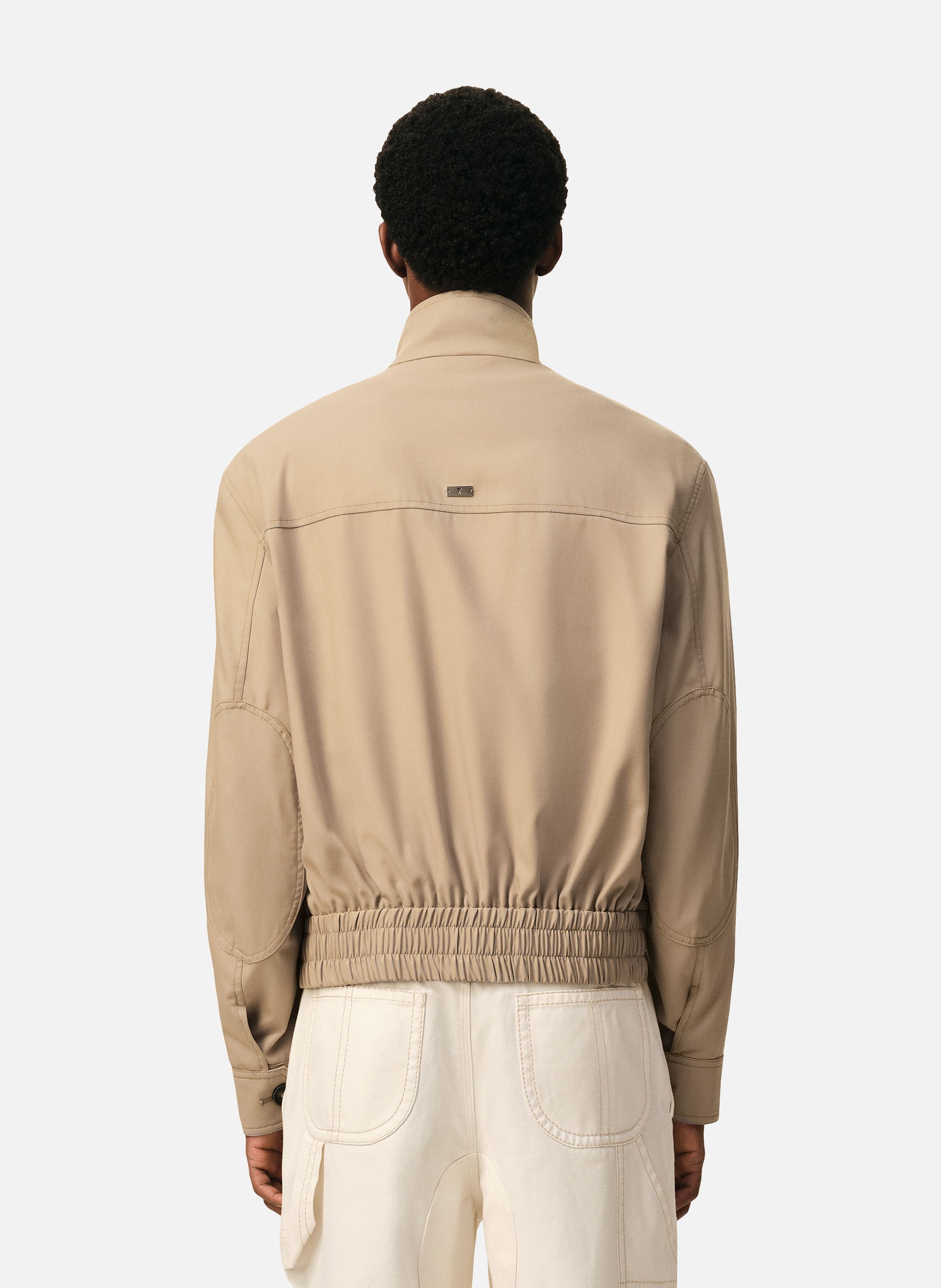Veste harrington en laine vierge AMI PARIS Beige