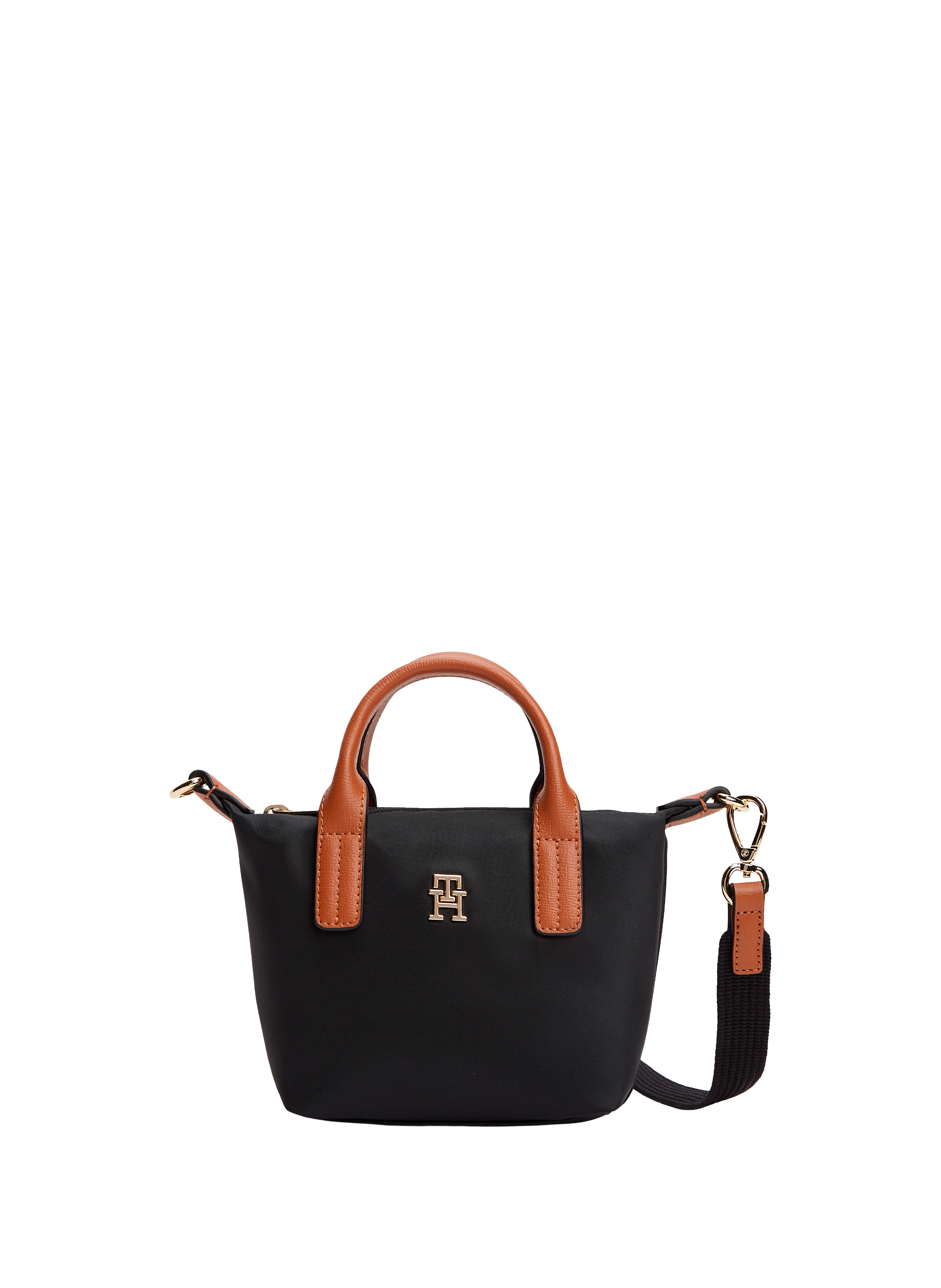 Small logo tote bag TOMMY HILFIGER Black