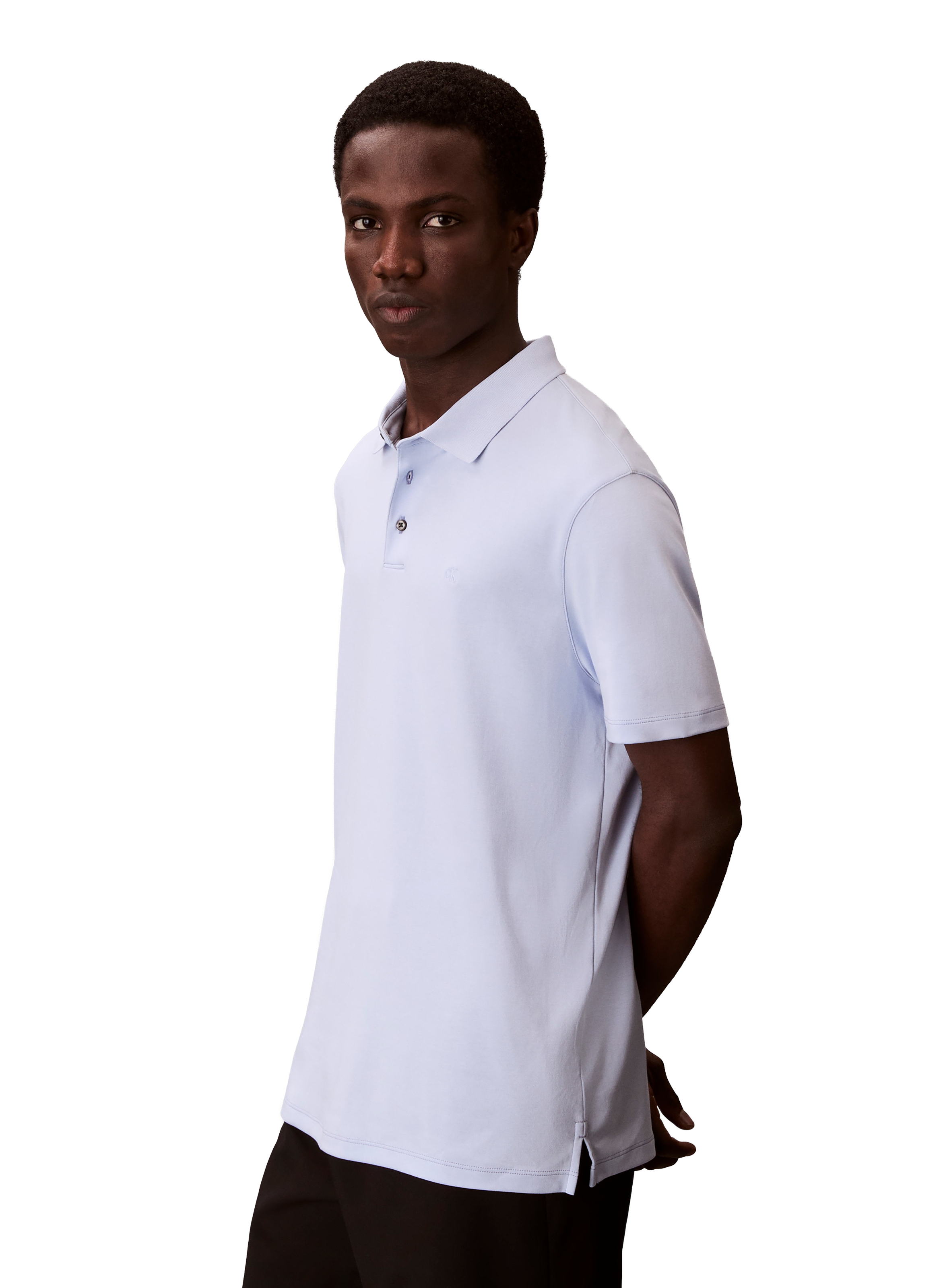  Cotton polo shirt  Blue