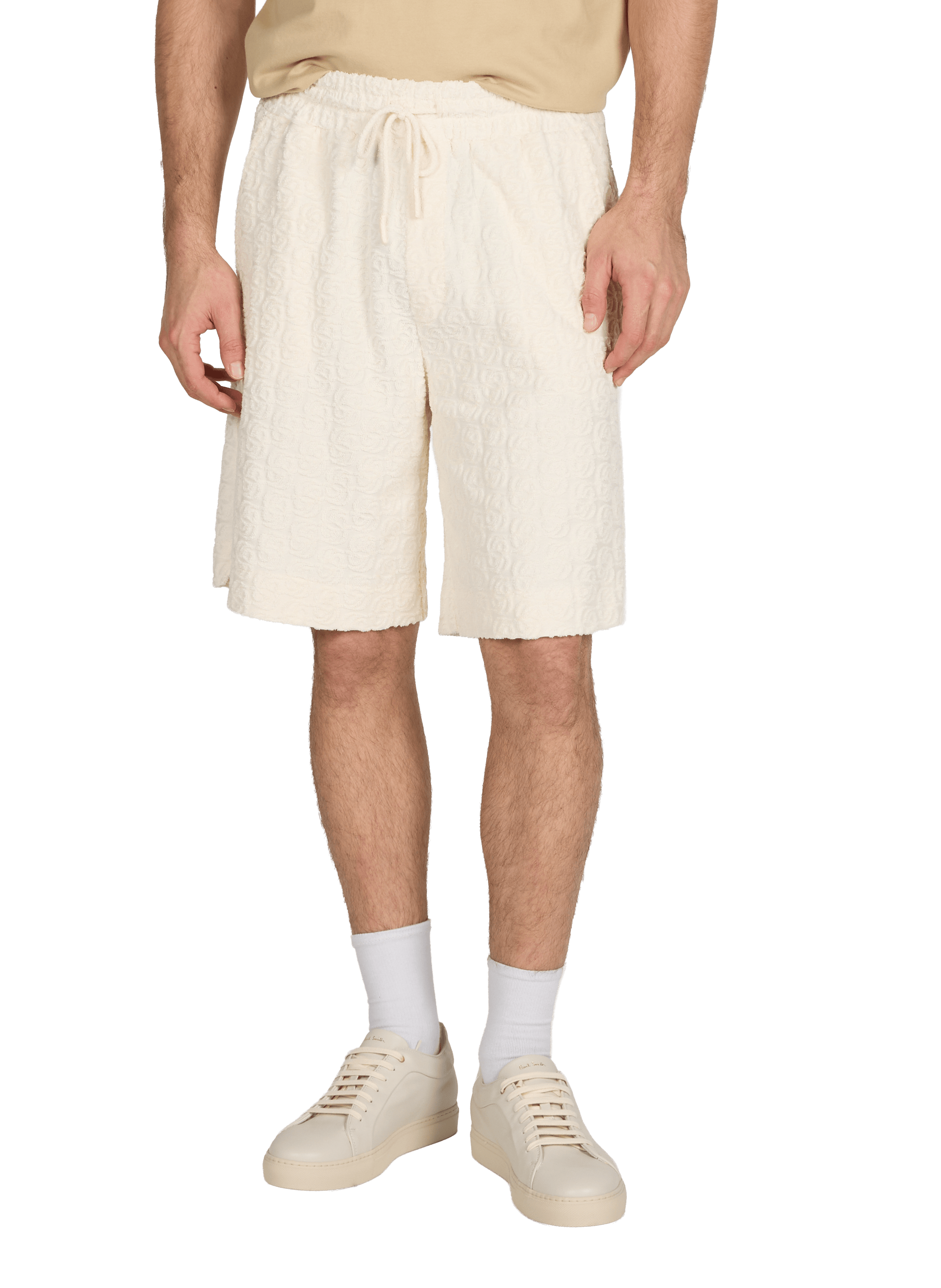 Short logoed in cotton DROLE DE MONSIEUR White