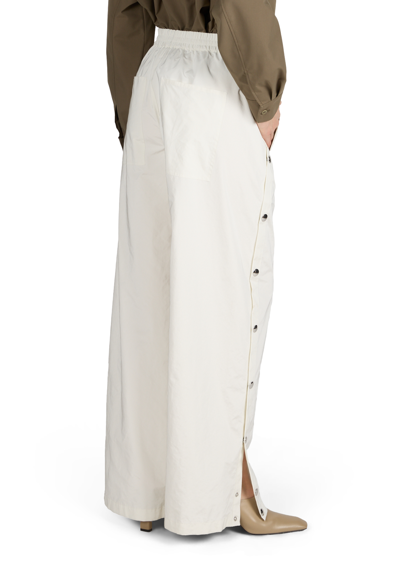 Buttoned sweatpants TIBI White