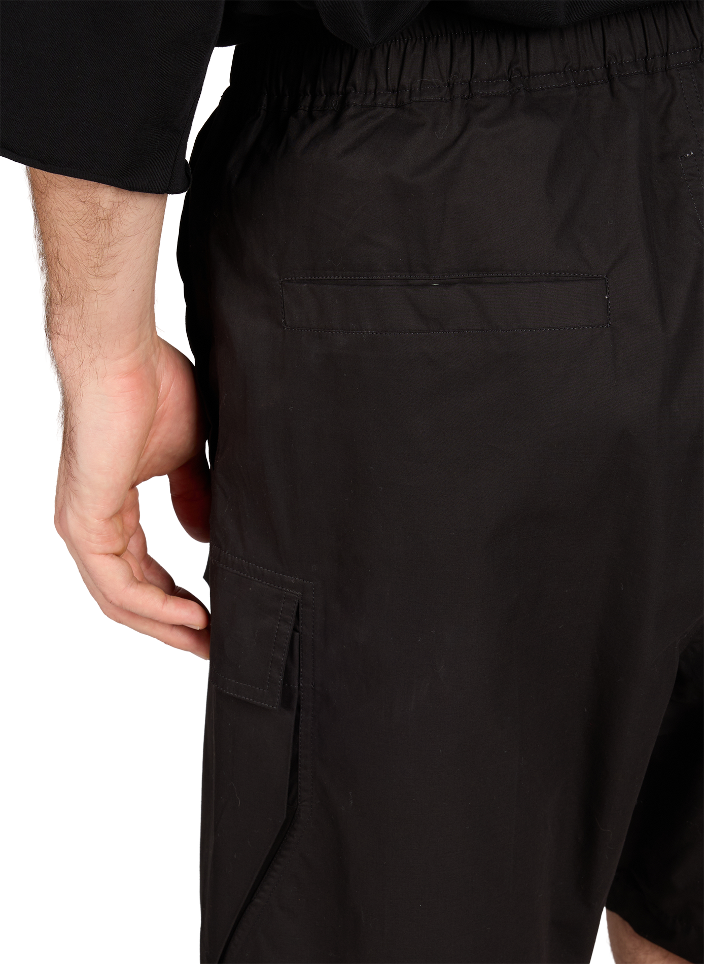 Cotton cargo shorts RICK OWENS Black