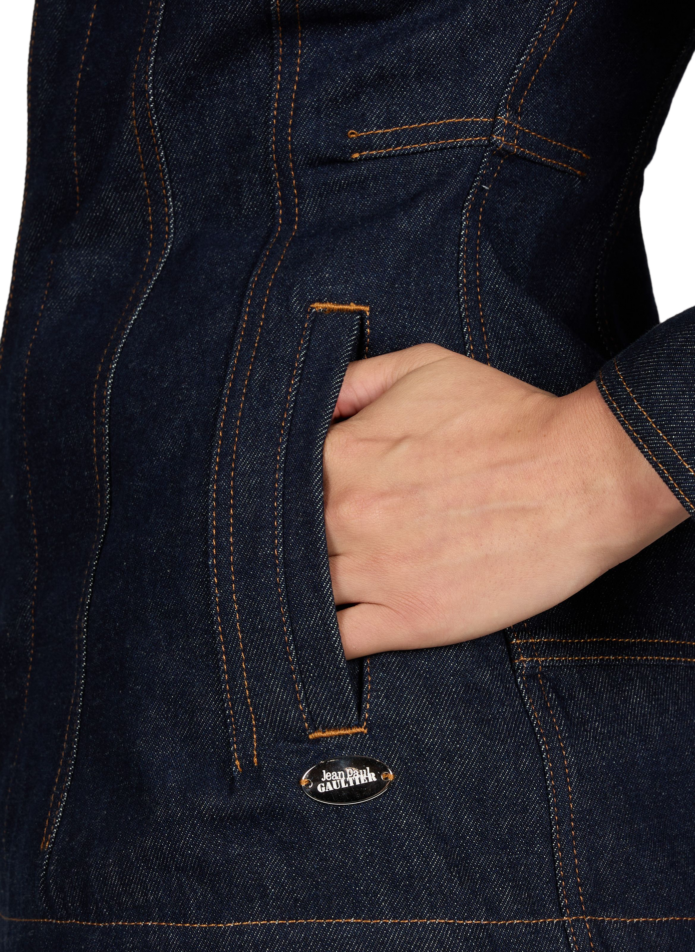 Veste en jean cintrée JEAN PAUL GAULTIER Bleu