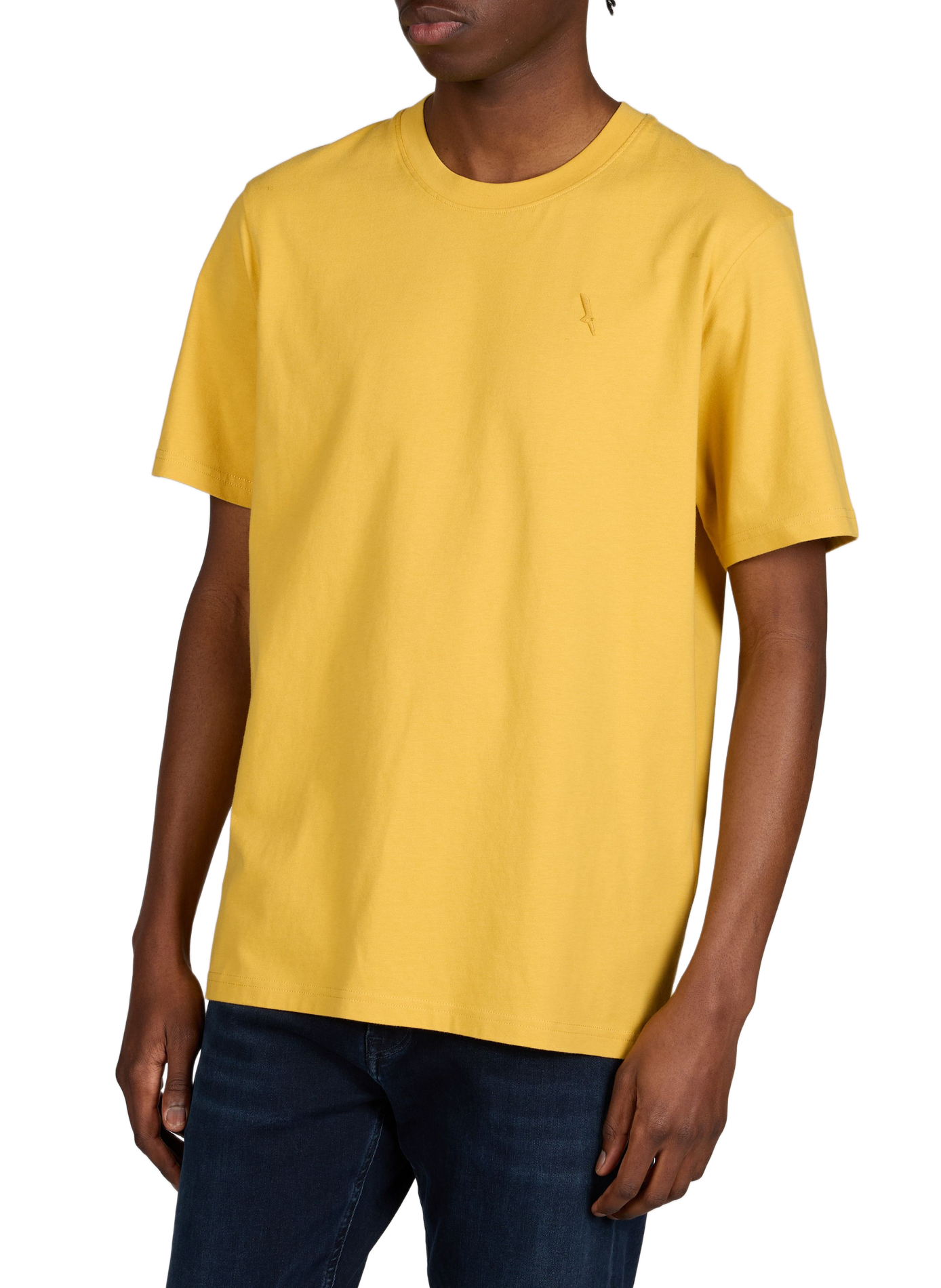 Cotton round-neck T-shirt AIGLE Yellow