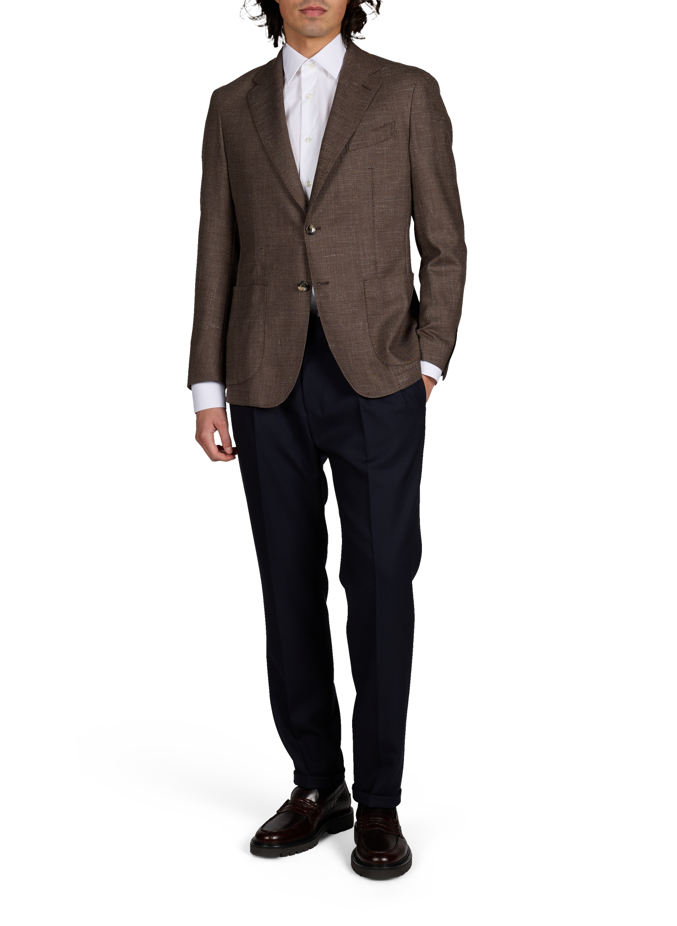 Camicia in cotone a tinta unita VAN LAACK Bianco