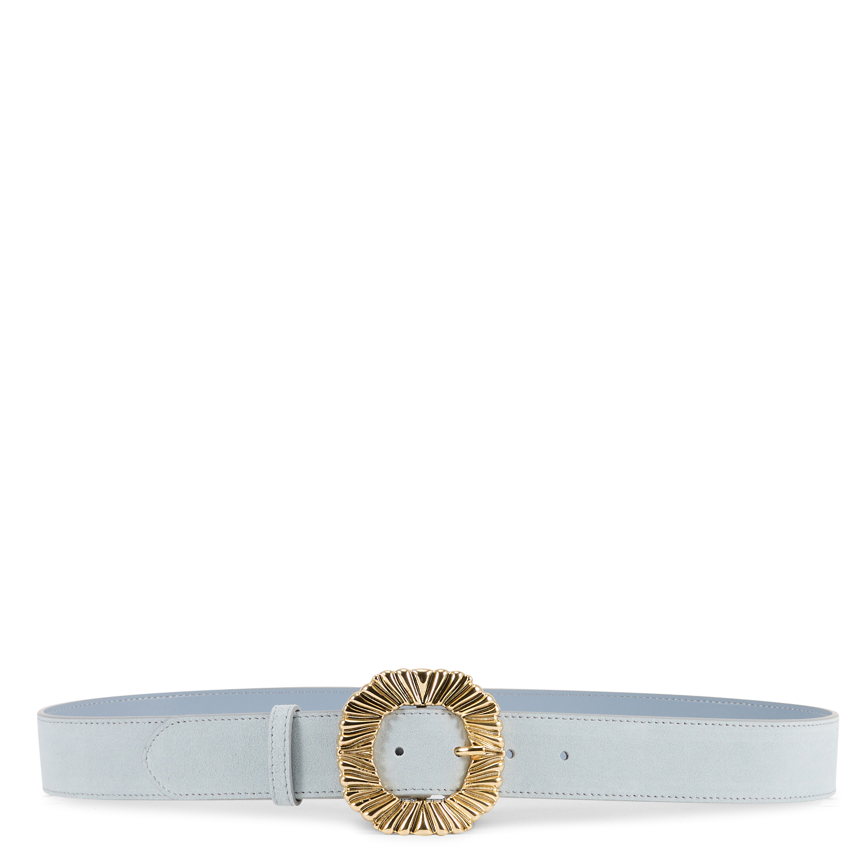 Ceinture à boucle en cuir suédé elisa MAISON 123 Bleu