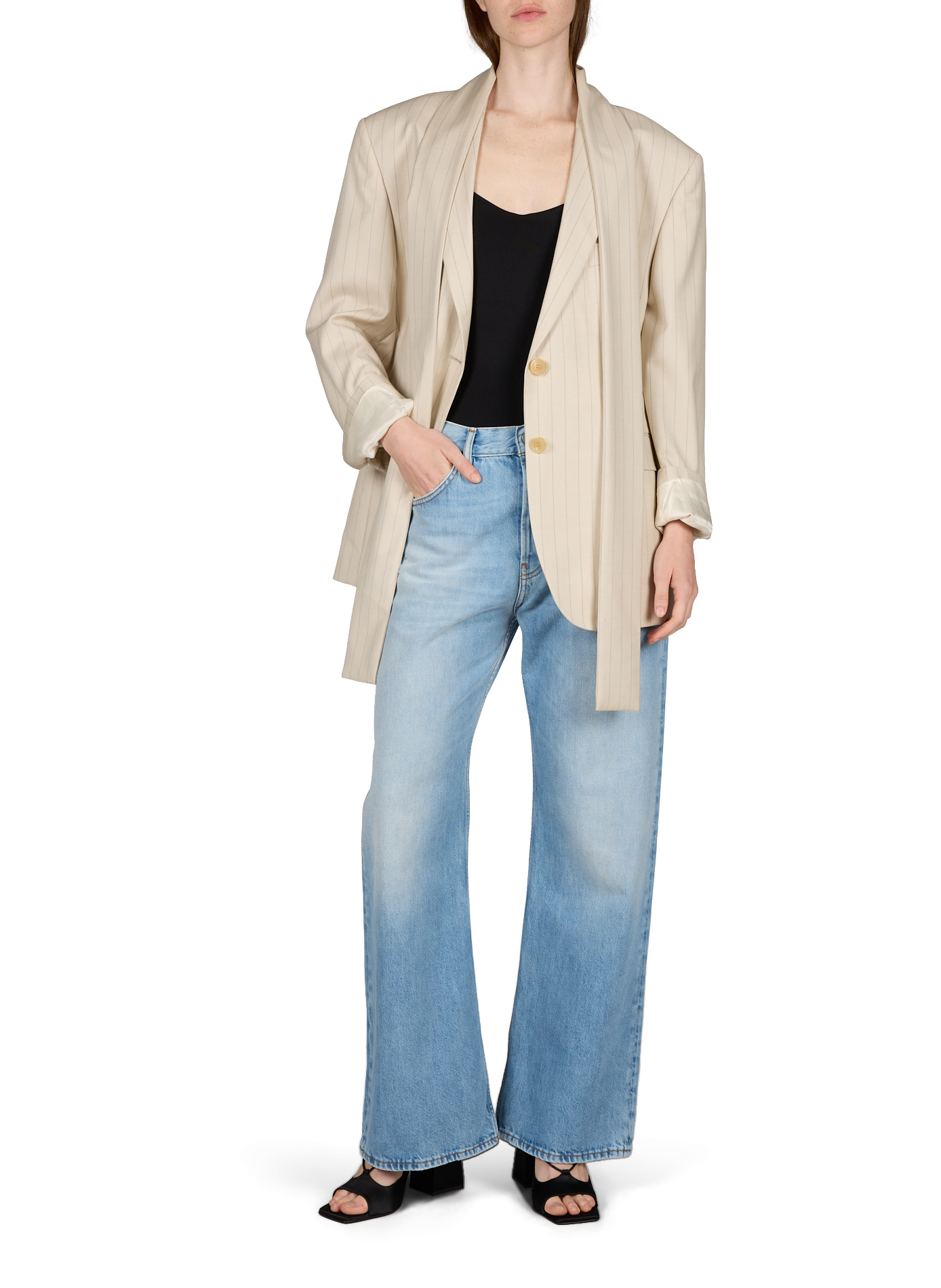 Slim-fit stretch cotton chinos ACNE STUDIOS Blue