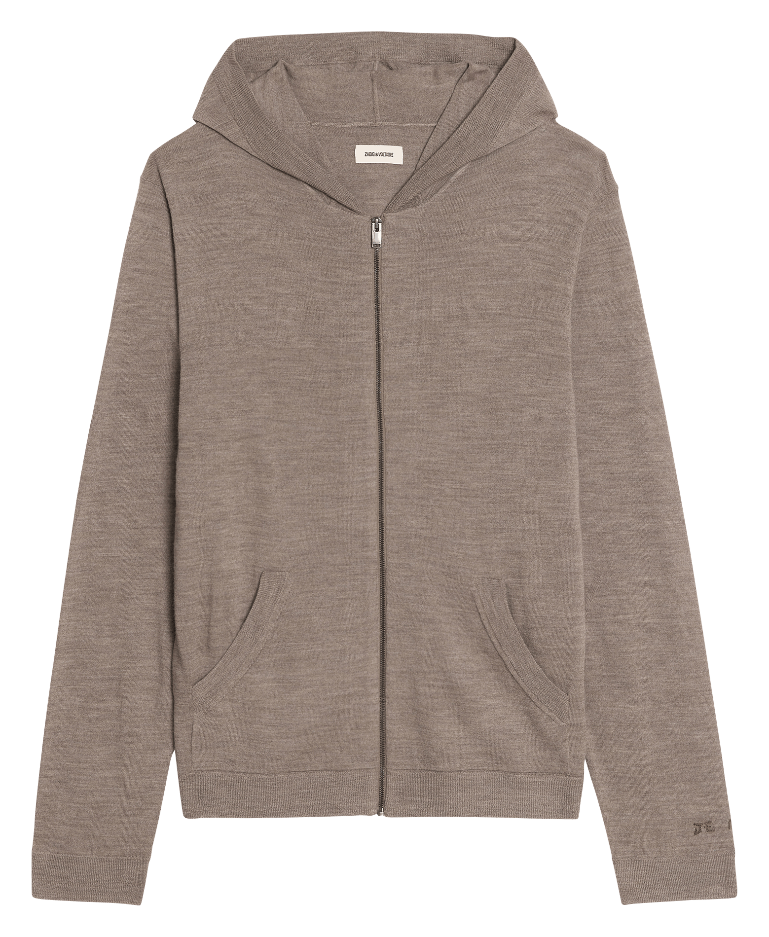 Sweat col rond en laine clash ZADIG&VOLTAIRE Beige