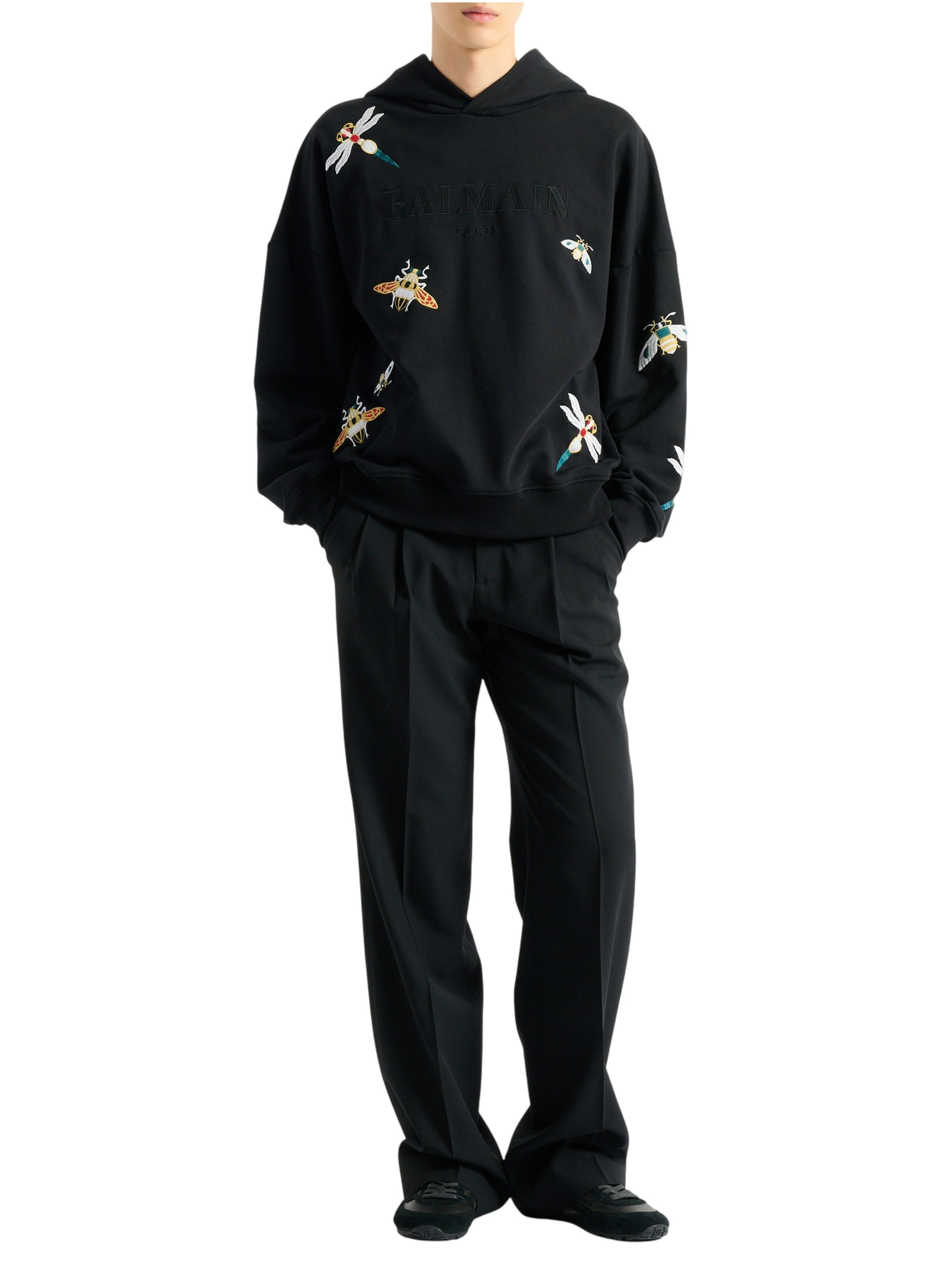 Hoodie balmain insect brodé BALMAIN Noir
