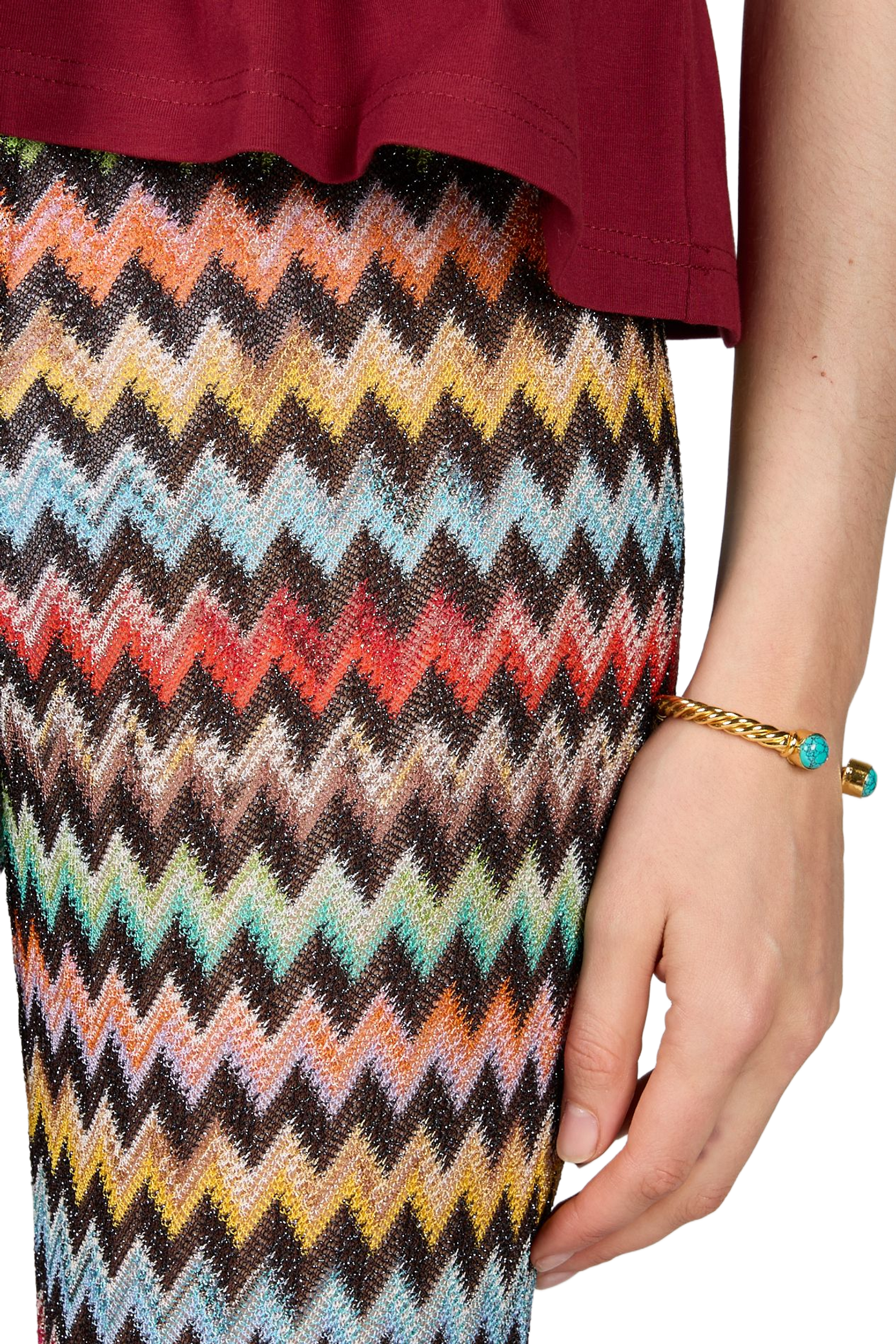 Shiny Striped Knit Beach Pants MISSONI Multicolour