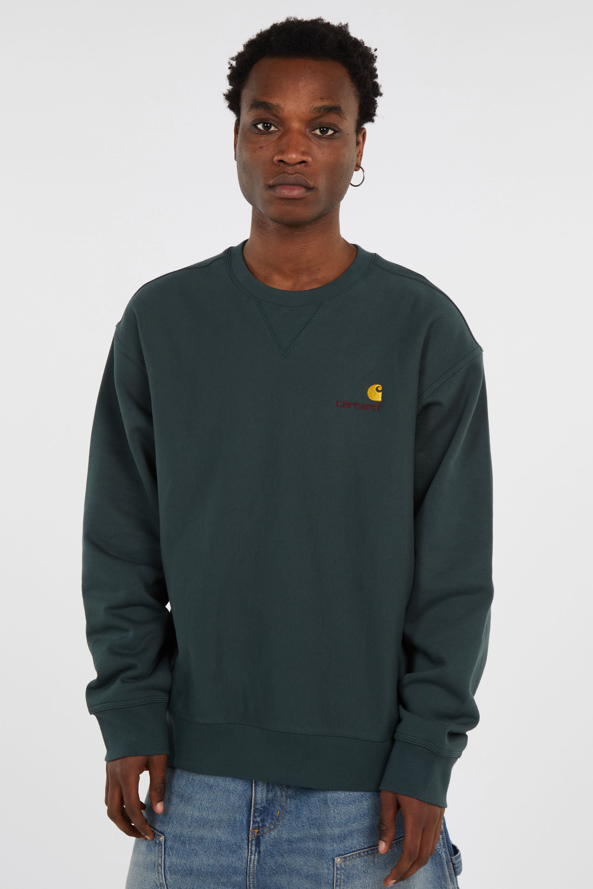Sweatshirt american script CARHARTT WIP Vert
