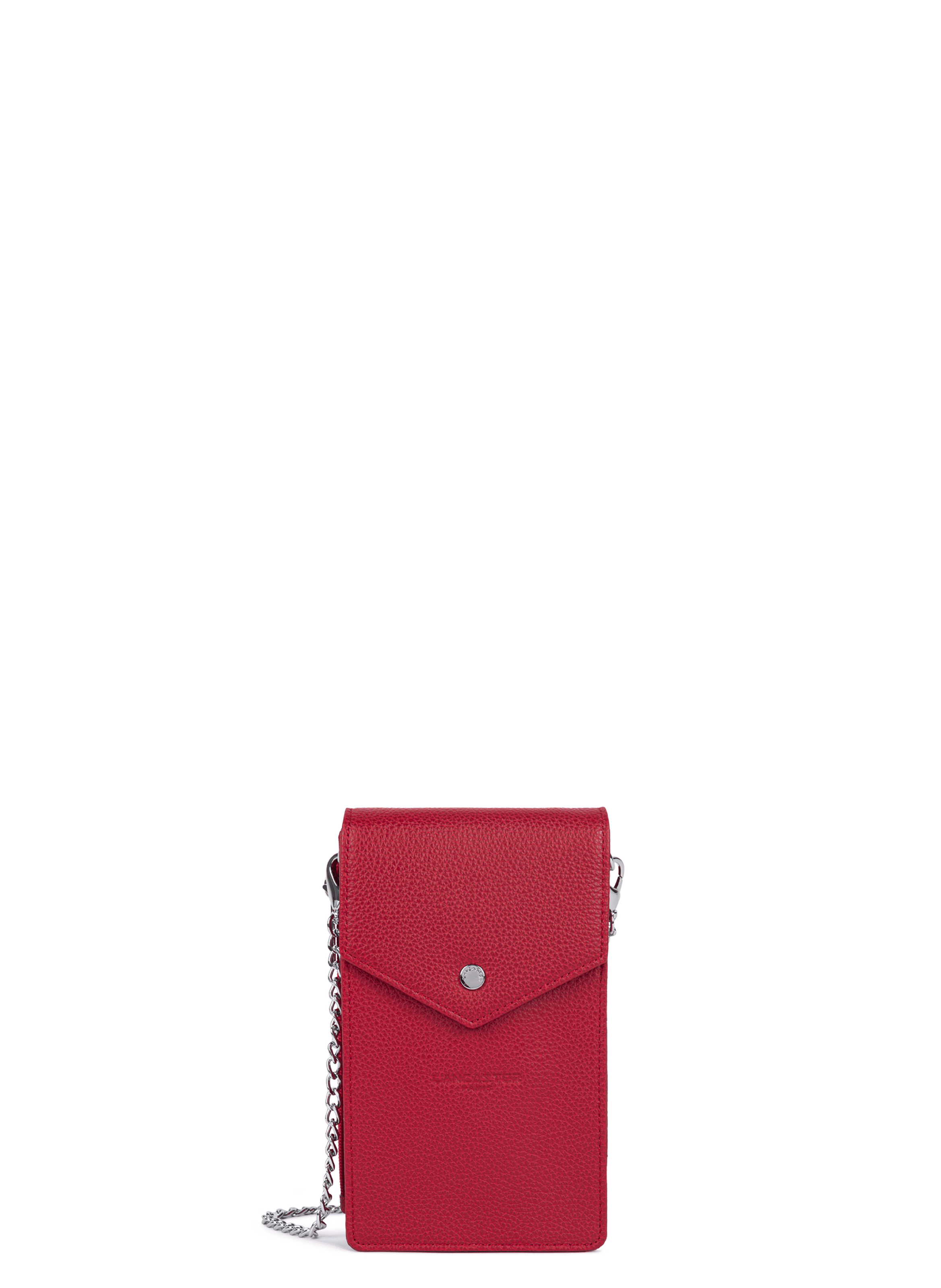 Pochette smartphone - foulonné pm LANCASTER Rouge