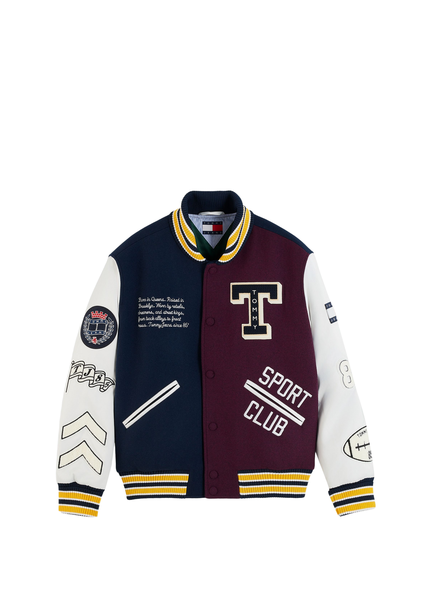 Mixed wool varsity jacket TOMMY HILFIGER Multicolour