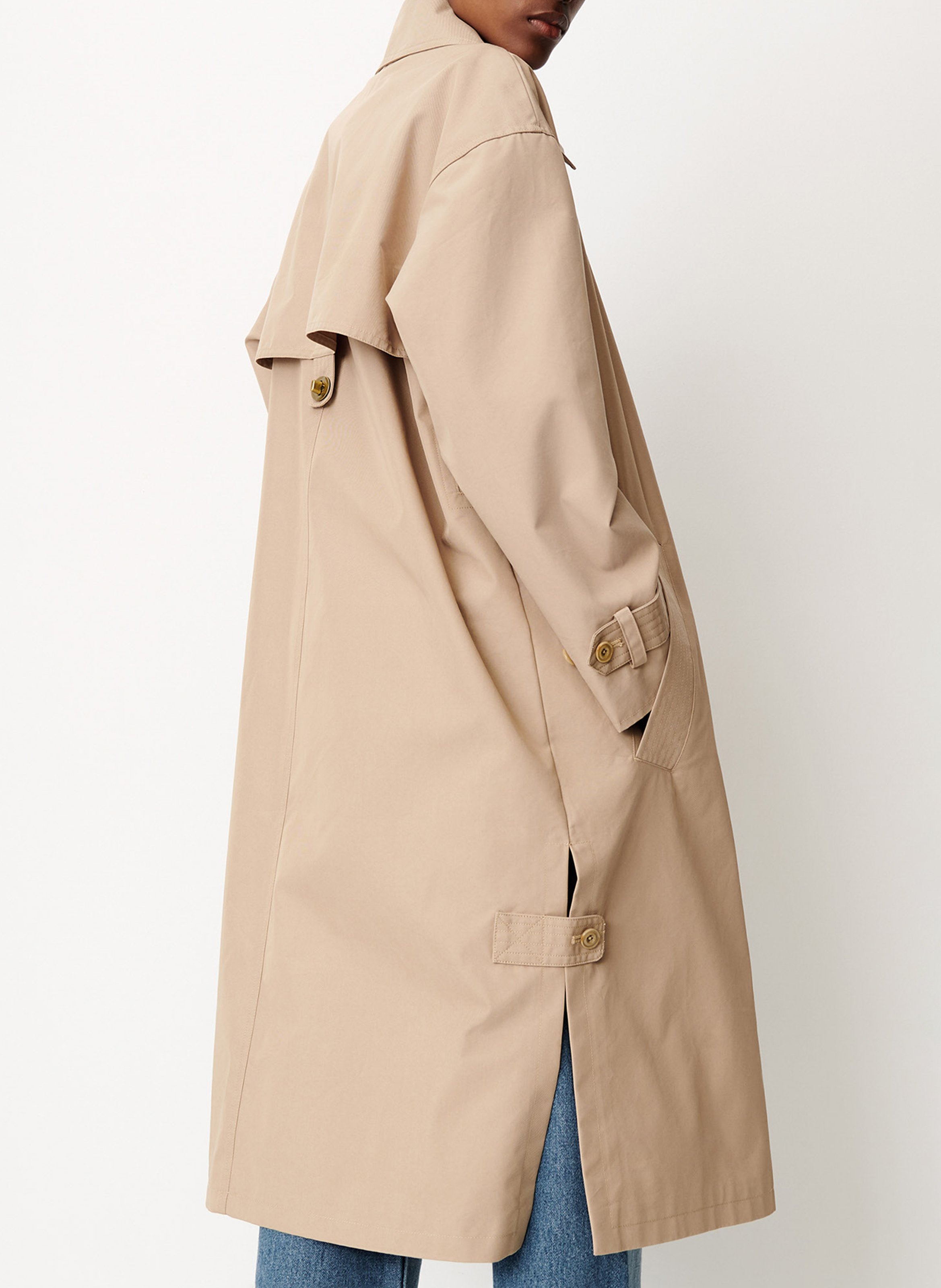 Trench long en coton mélangé trenchliss SESSUN Beige