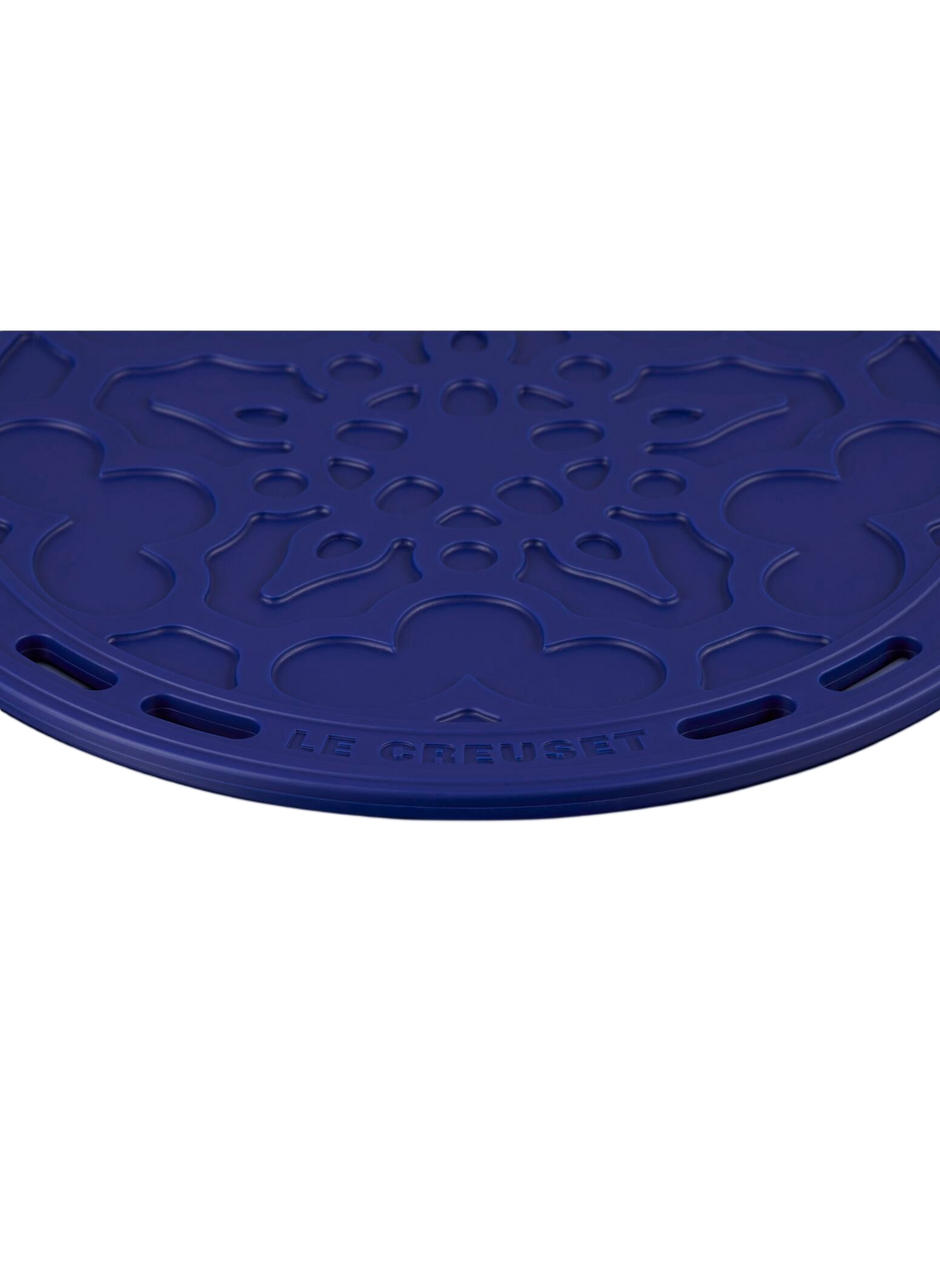 Blumen-Untersetzer LE CREUSET Blau