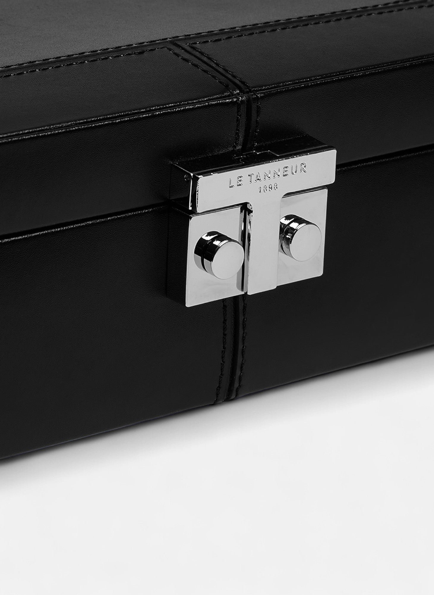 Coffret 8 montres fermoir t en cuir LE TANNEUR Noir