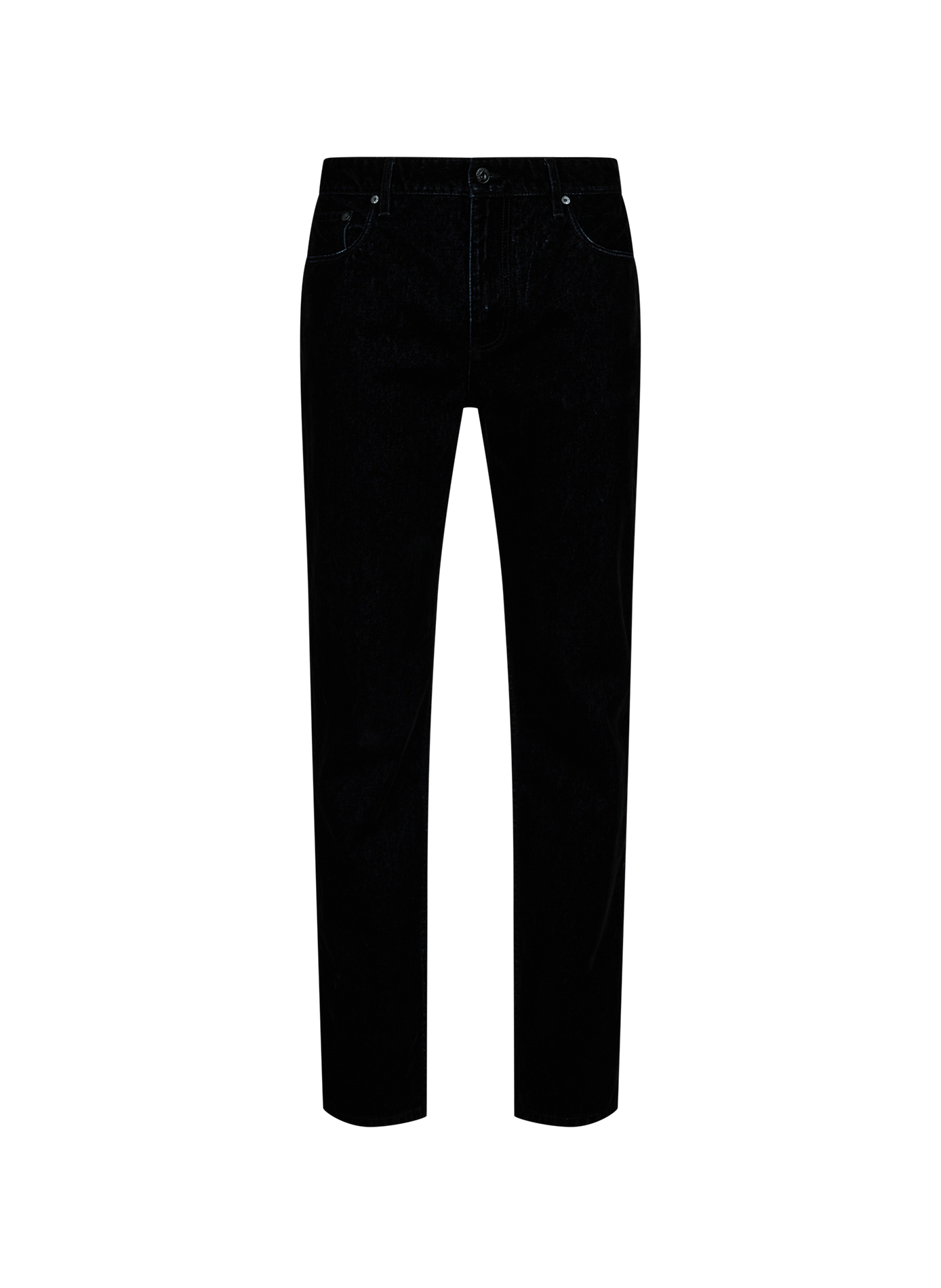Cotton velvet jeans EMPORIO ARMANI Black