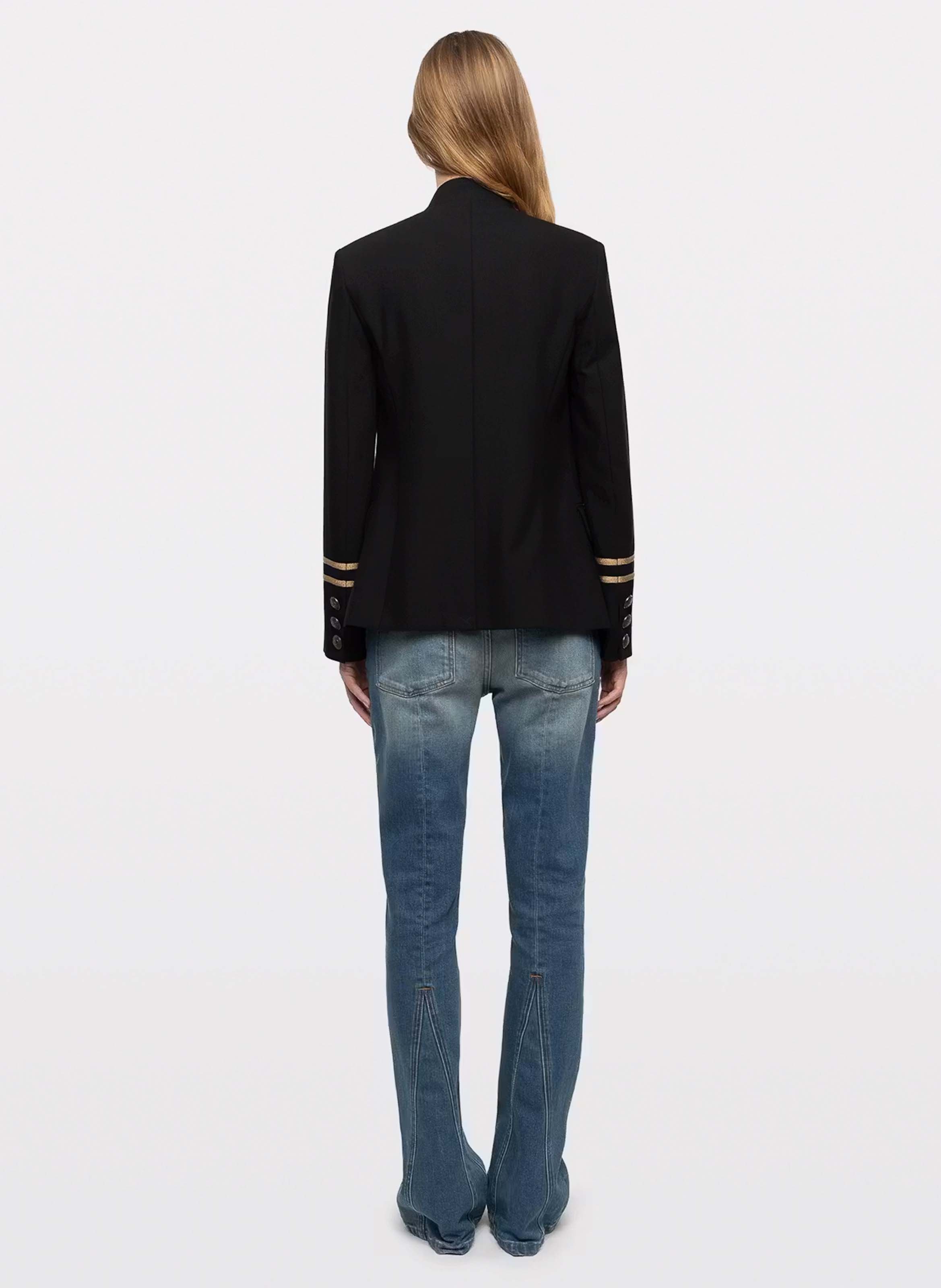 Veste de tailleur col officier vallo ZADIG&VOLTAIRE Noir
