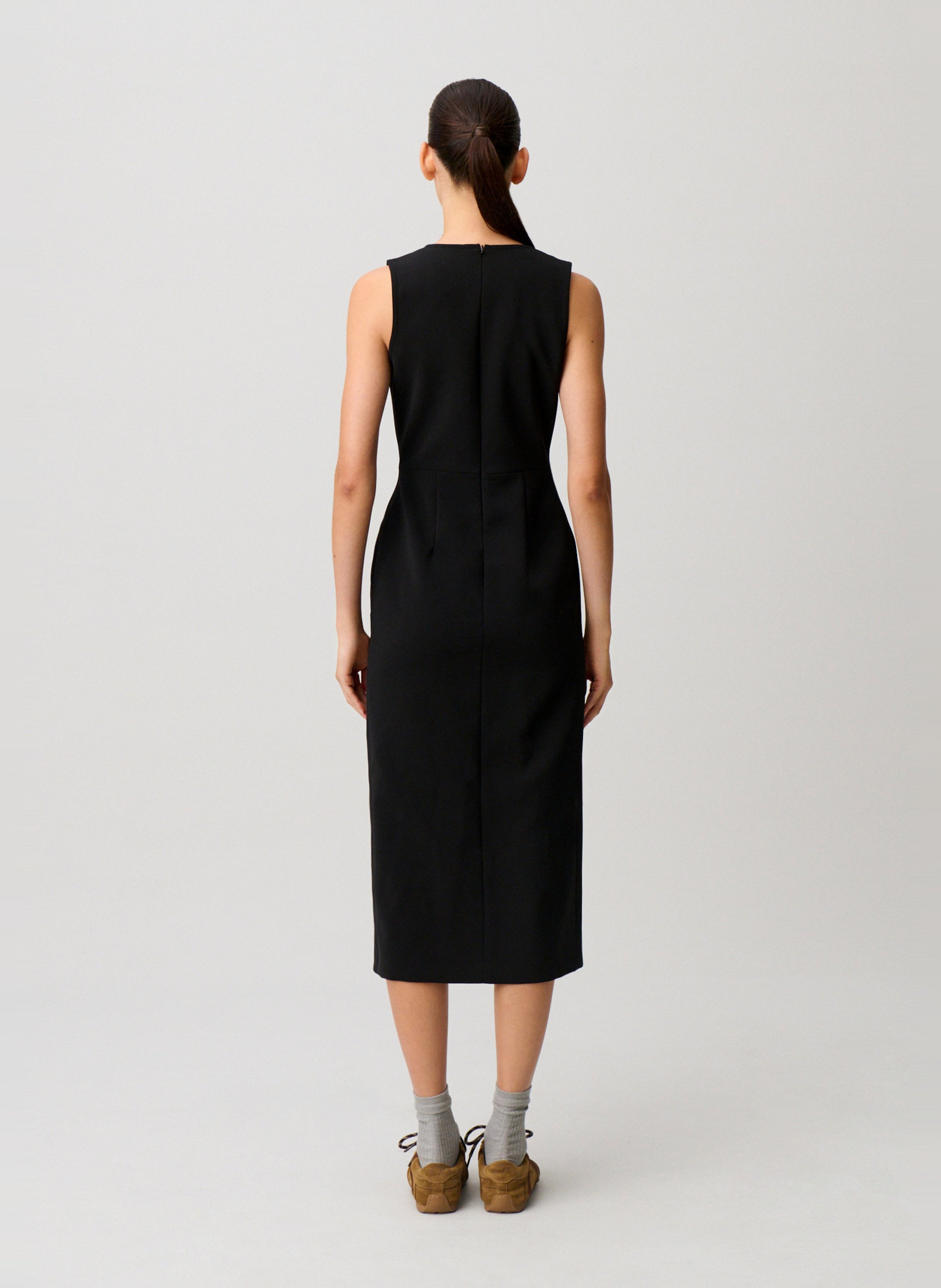 Robe longue col rond renata CLAUDIE PIERLOT Noir
