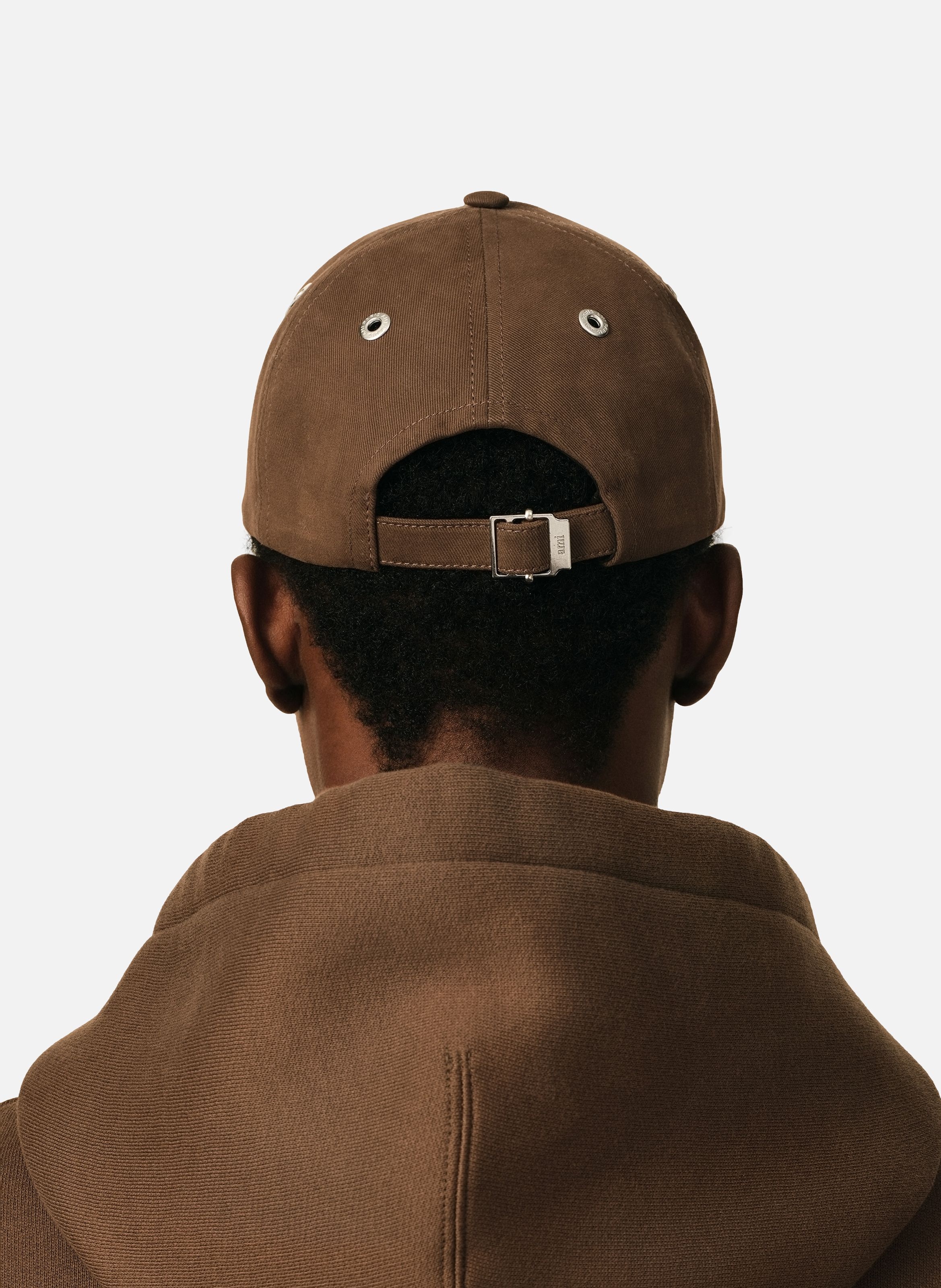 Casquette unisexe en coton ami de coeur AMI PARIS Marron