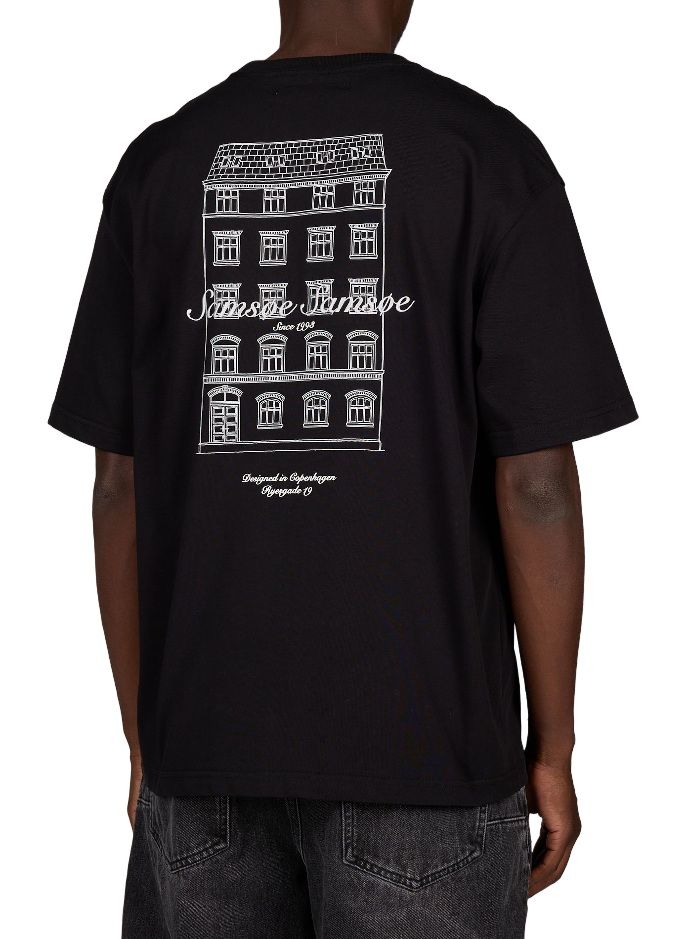 Weites Baumwoll-T-Shirt Sauni SAMSOE SAMSOE Schwarz
