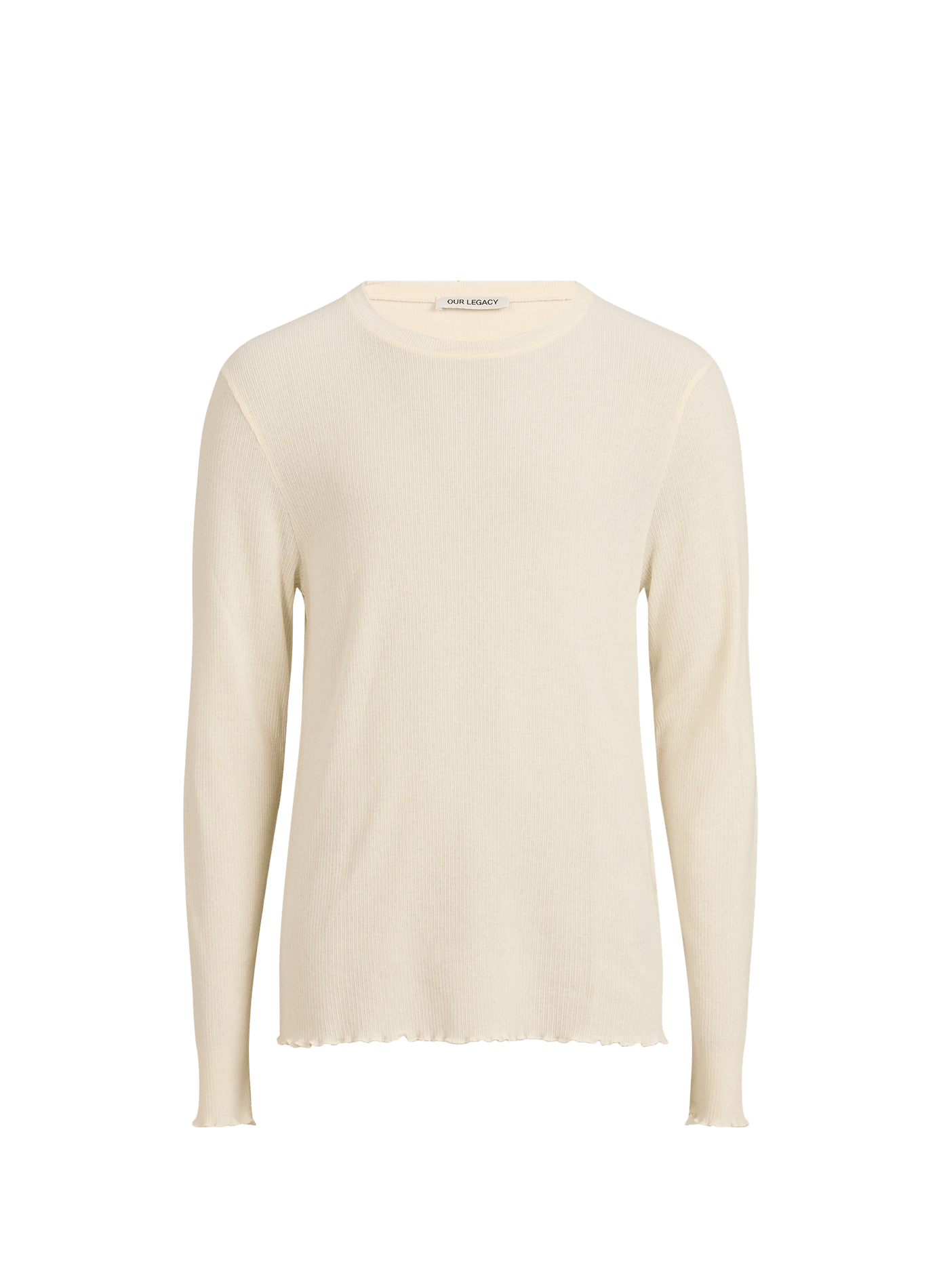 Cotton-blend round-neck T-shirt OUR LEGACY Beige