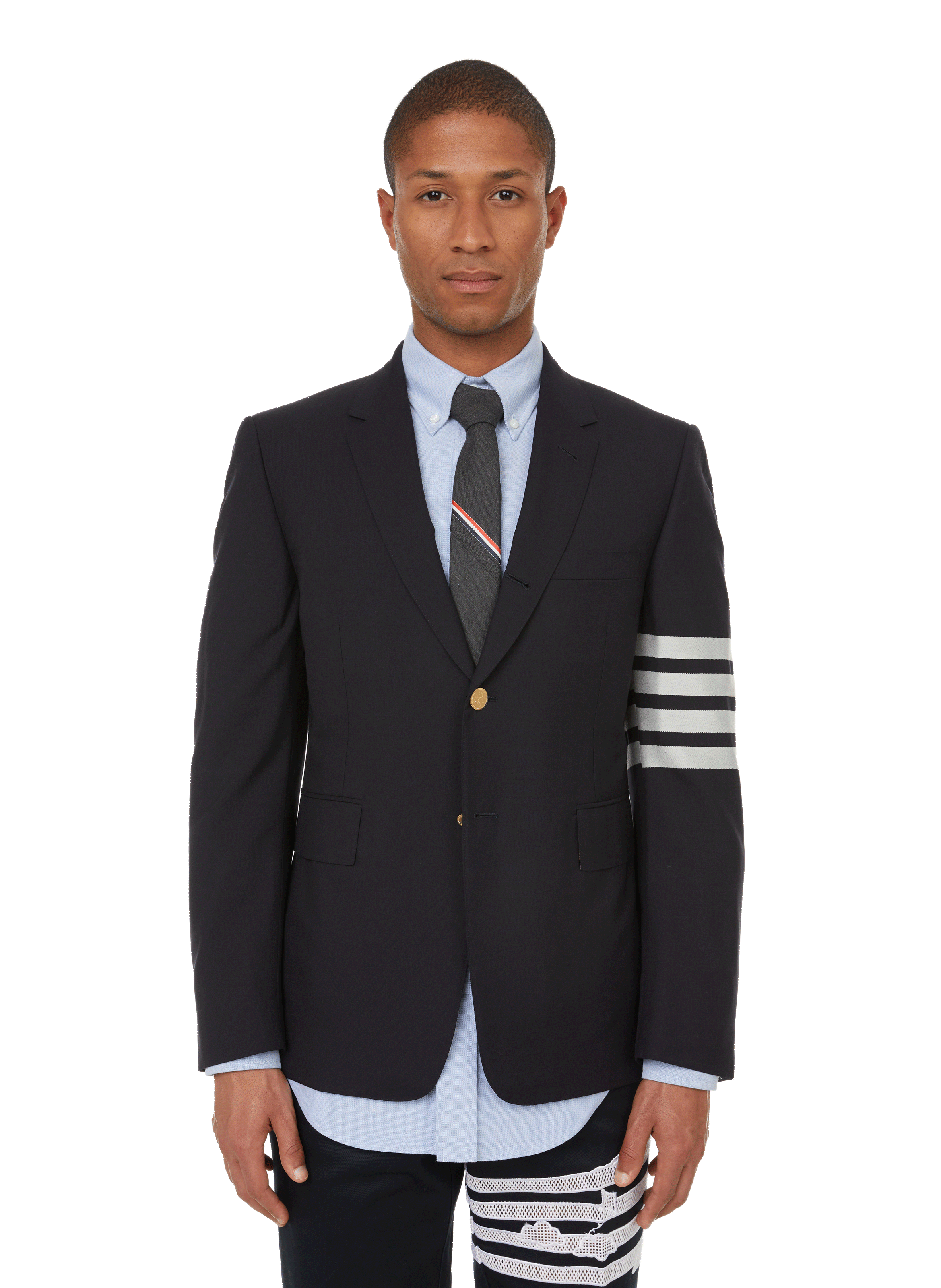 THOM BROWNE Veste en laine Bleu