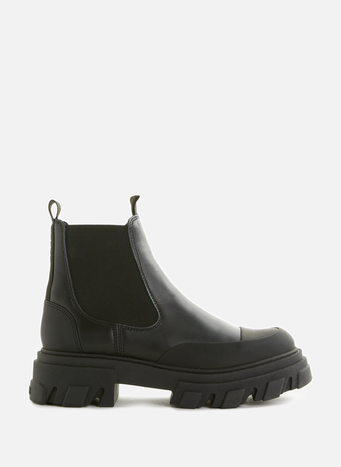 GANNI leather ankle boots