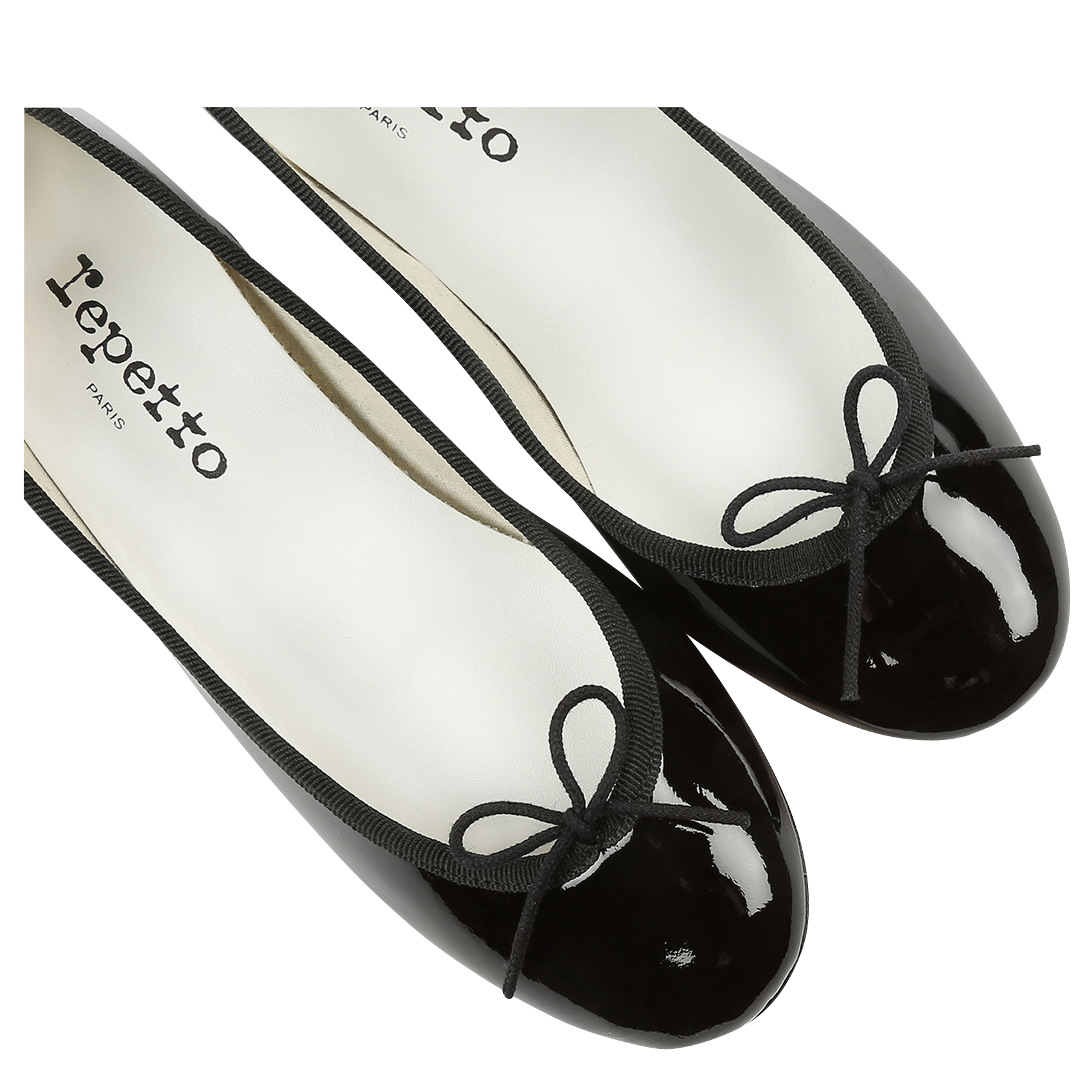 Ballerines en cuir vernis camille REPETTO Noir