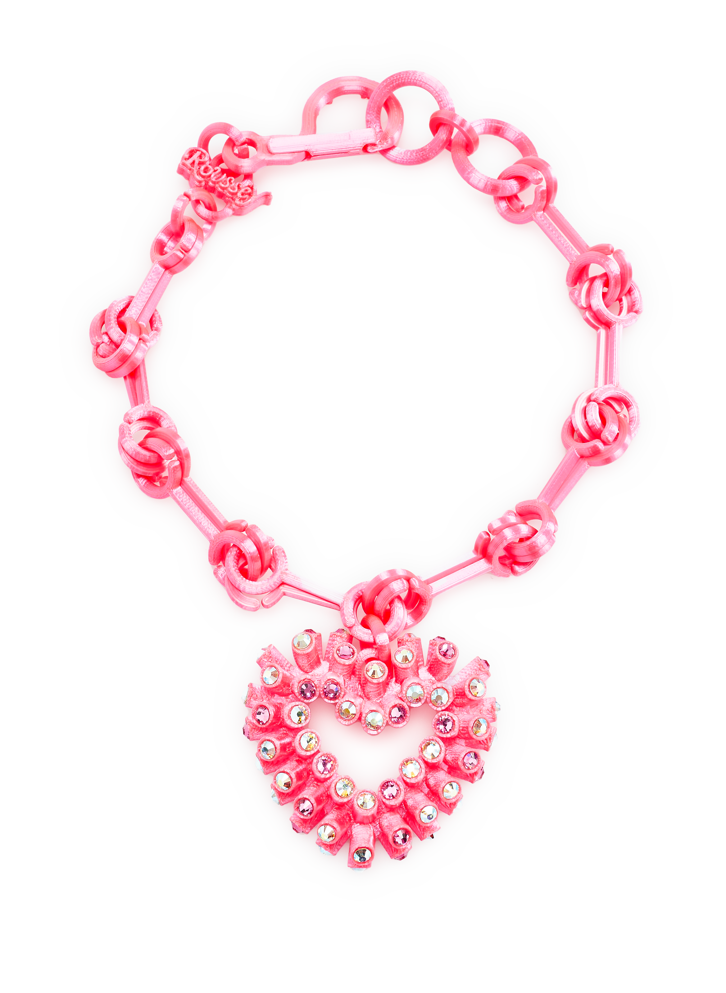 ROUSSEY Large Crush necklace Pink