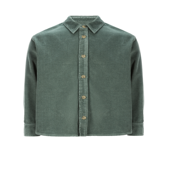 Apc Cotton And Linen Overshirt In Green