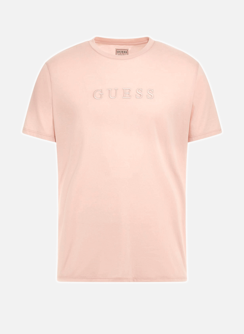 T-shirt logo en coton PinkGUESS 