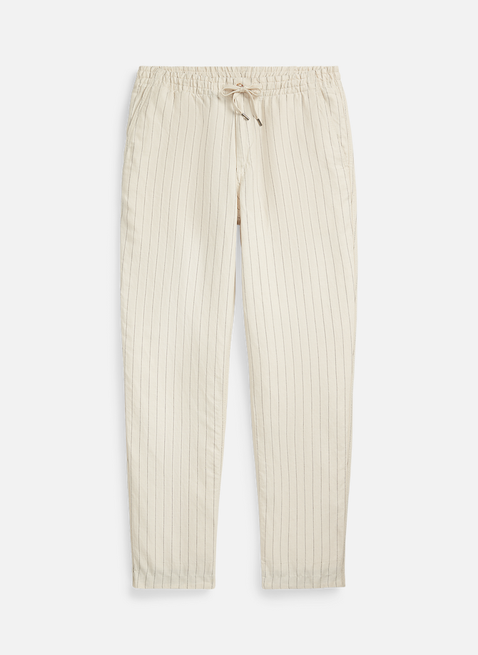 POLO RALPH LAUREN striped linen blend pants