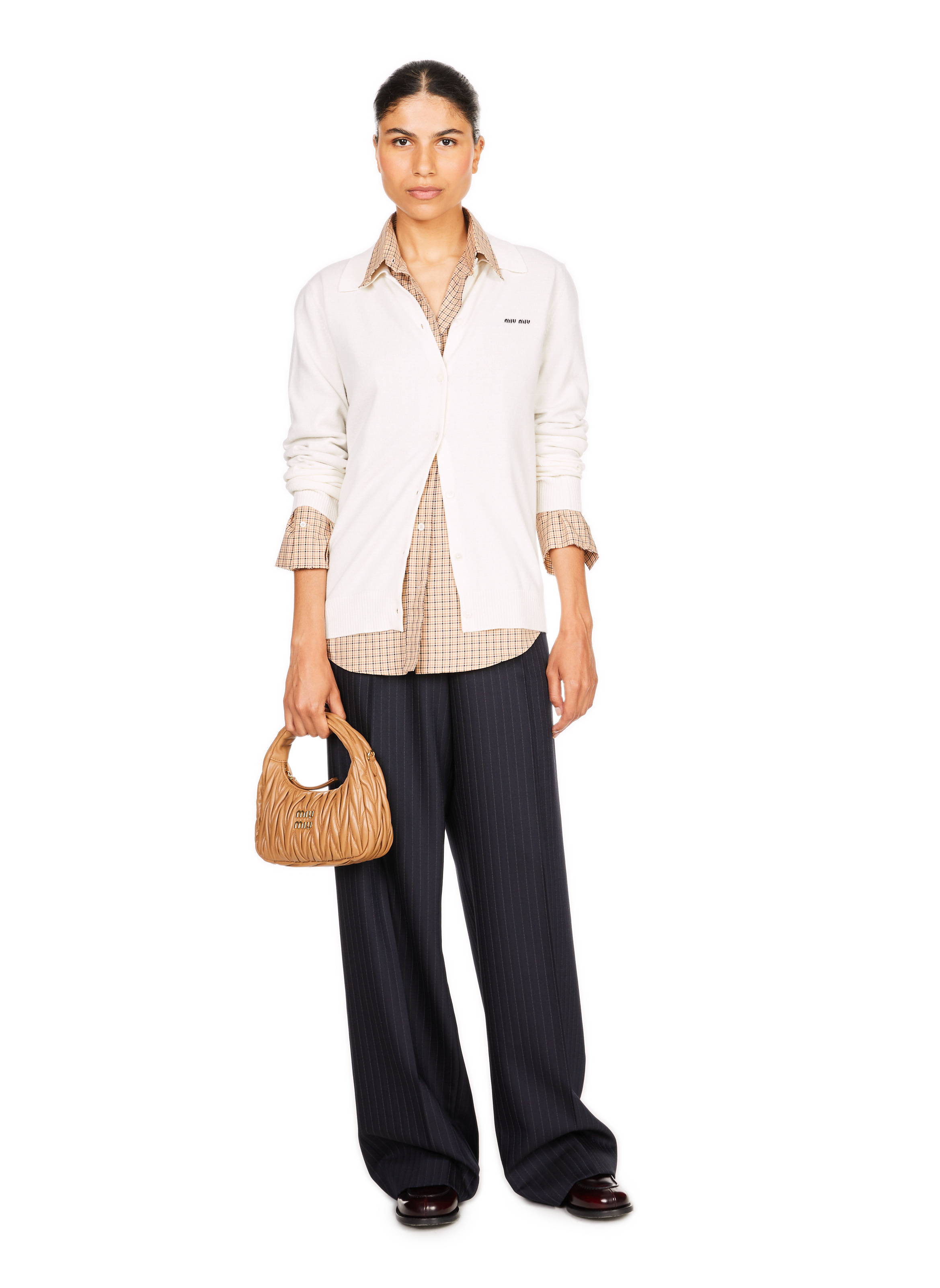 Cardigan en cachemire  MIU MIU Blanc