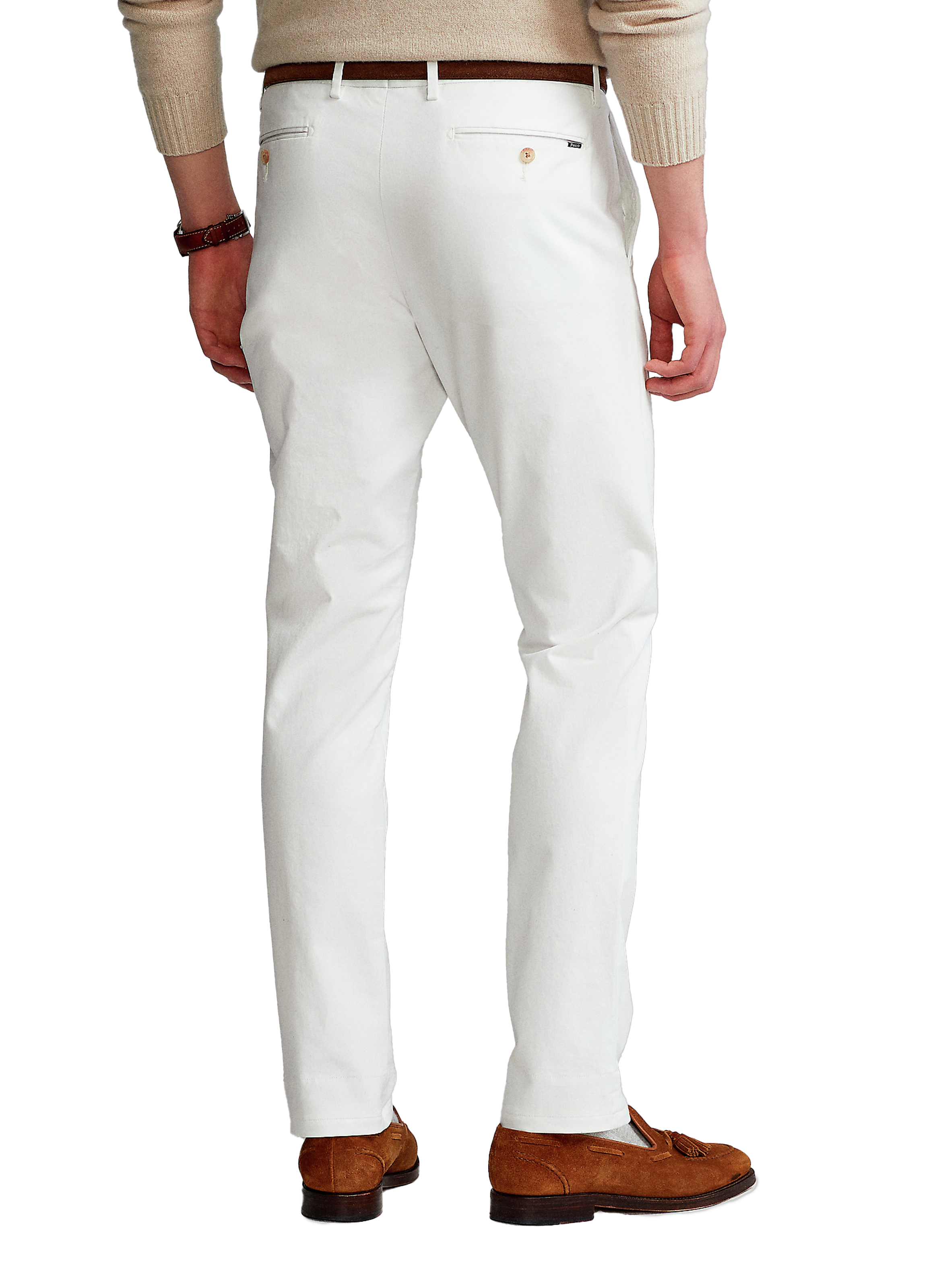 Straight cotton trousers POLO RALPH LAUREN White