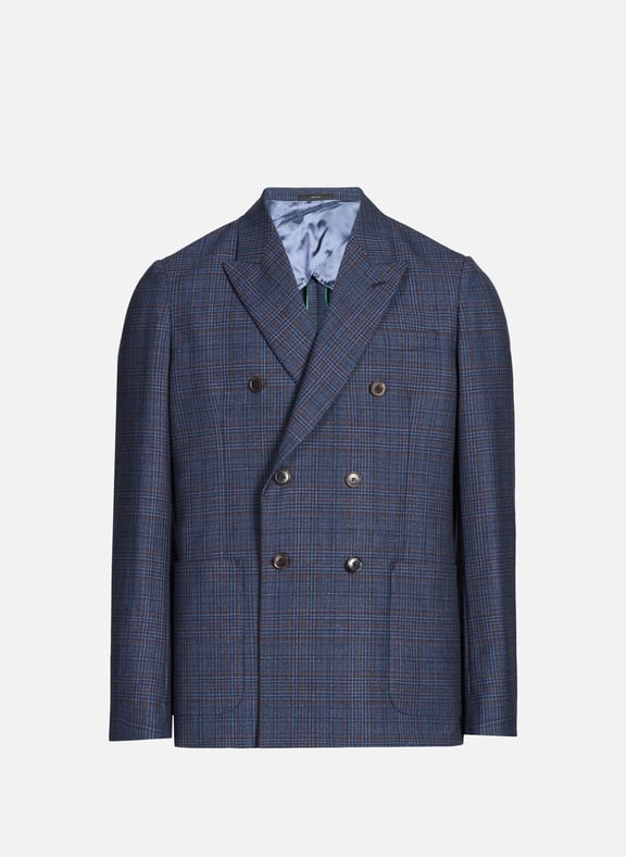 Blazer en laine à carreaux Multicolore by PAUL SMITH PAUL SMITH Blazer en laine à carreaux Multicolore