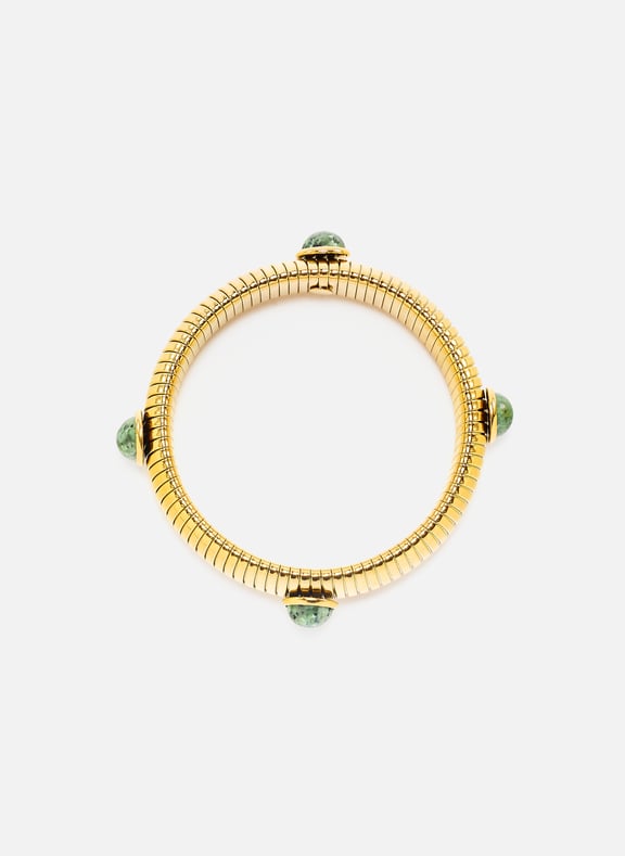 Bracelet maille à ornements Vert by AU PRINTEMPS PARIS AU PRINTEMPS PARIS Bracelet maille à ornements Vert