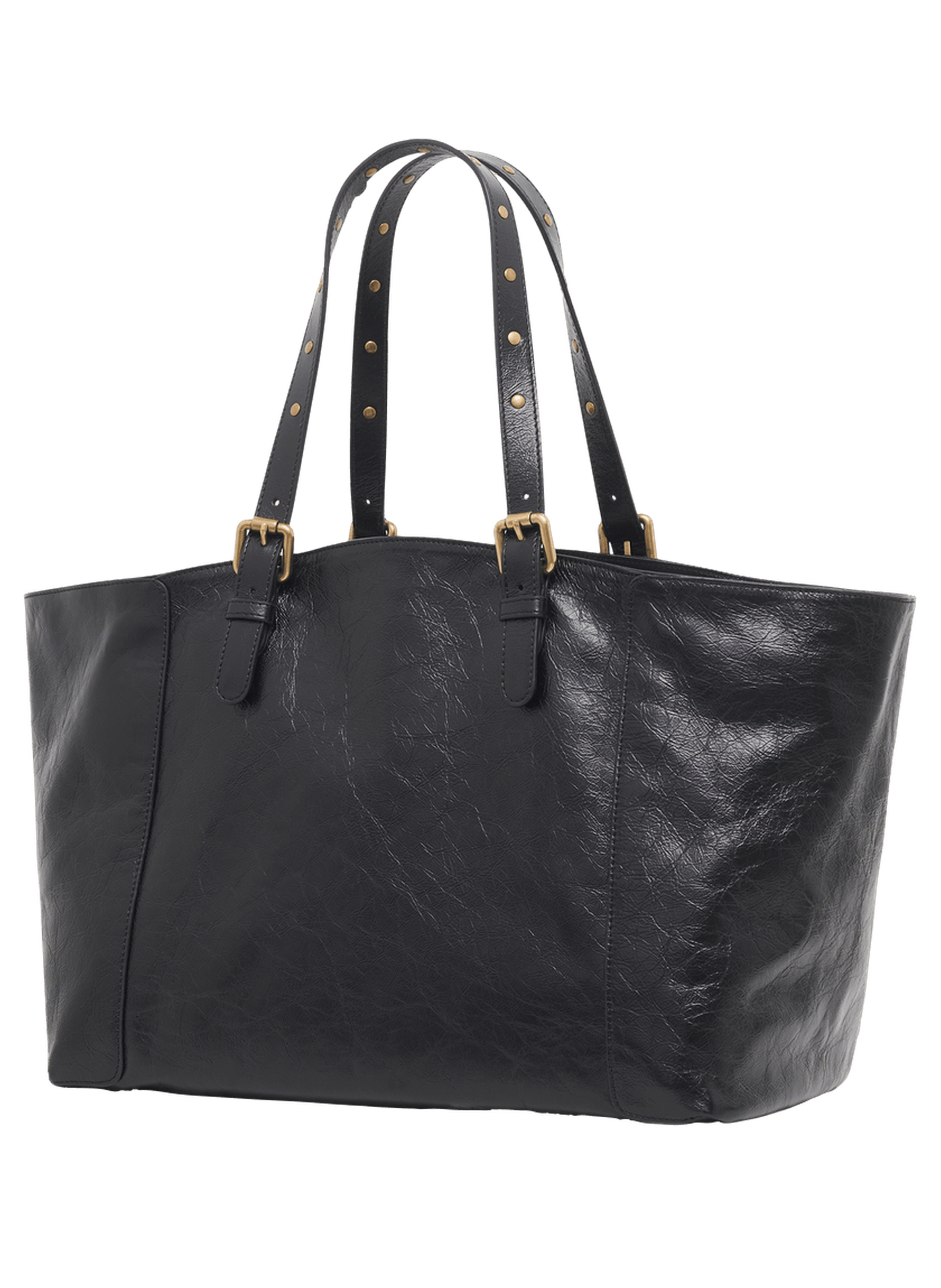 Cabas en cuir effet froissé - simple bag GERARD DAREL Noir