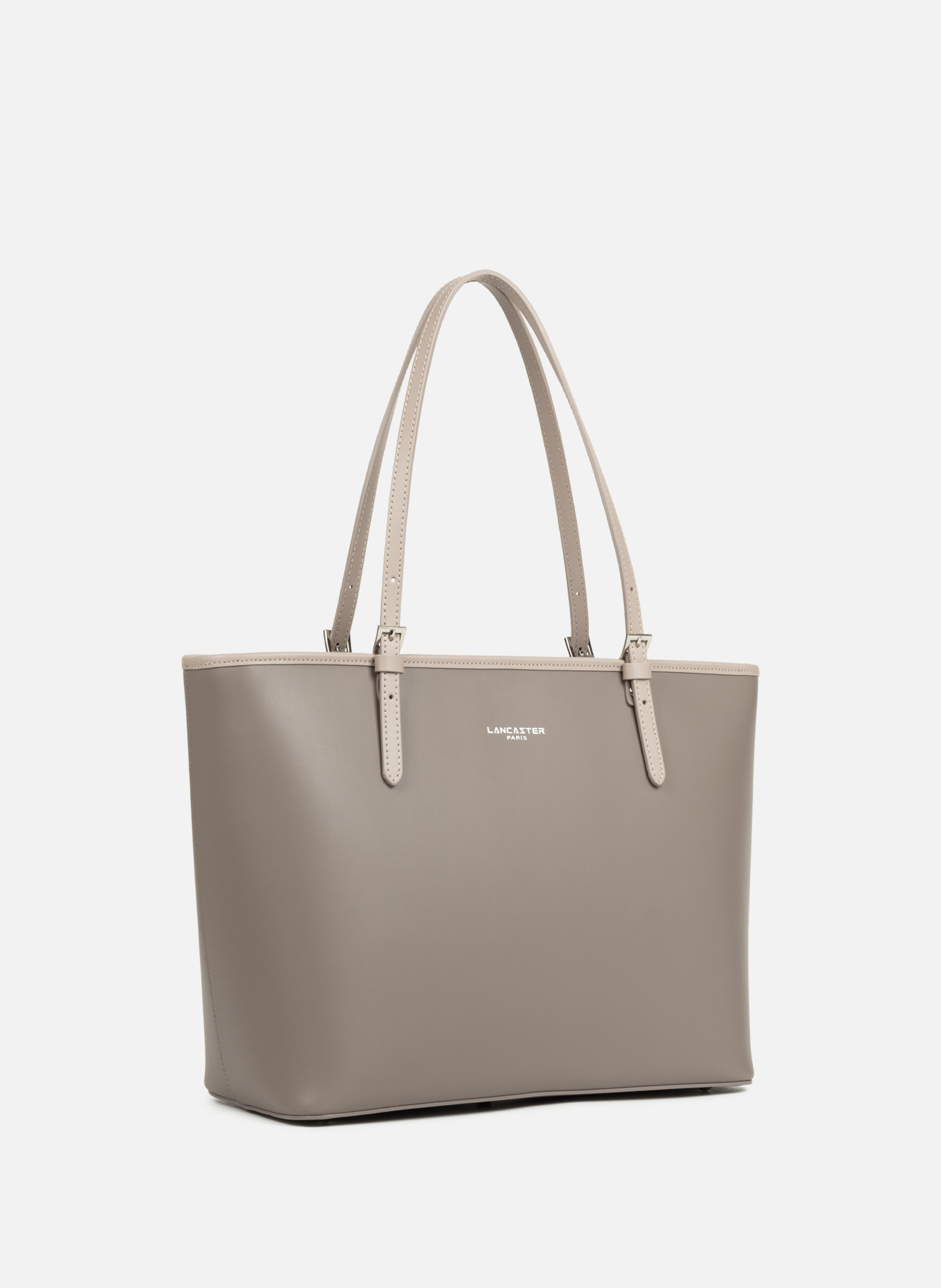 Large tote bag - Smooth LANCASTER Brown