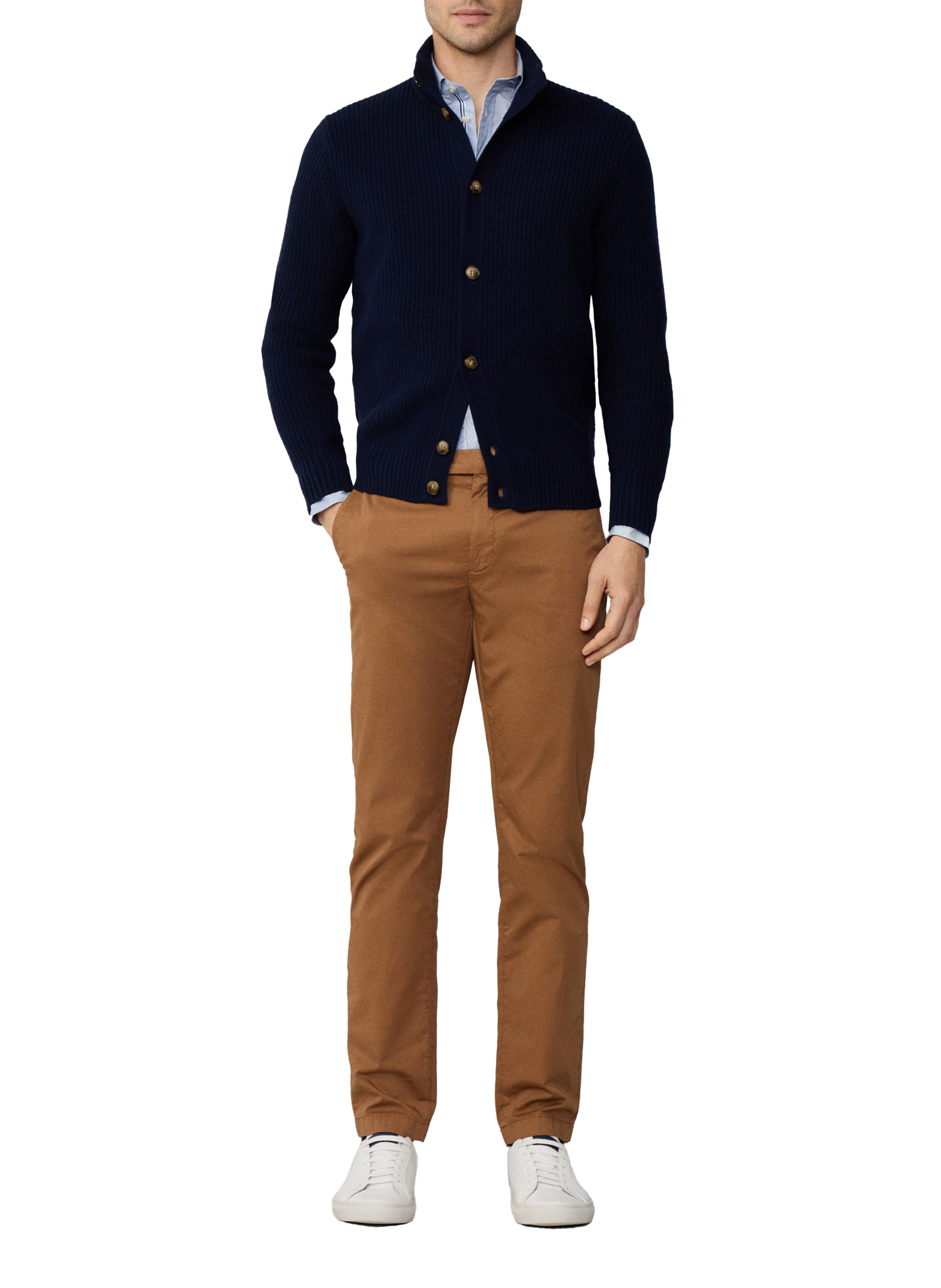 Cardigan en laine FACONNABLE Bleu