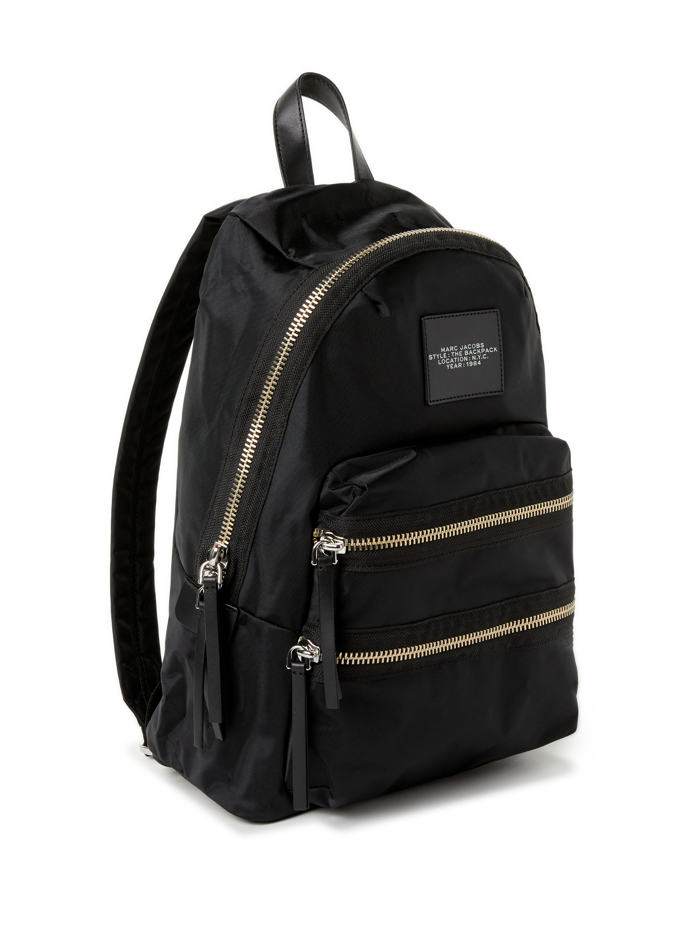 Sac à dos The Biker large en nylon MARC JACOBS Noir