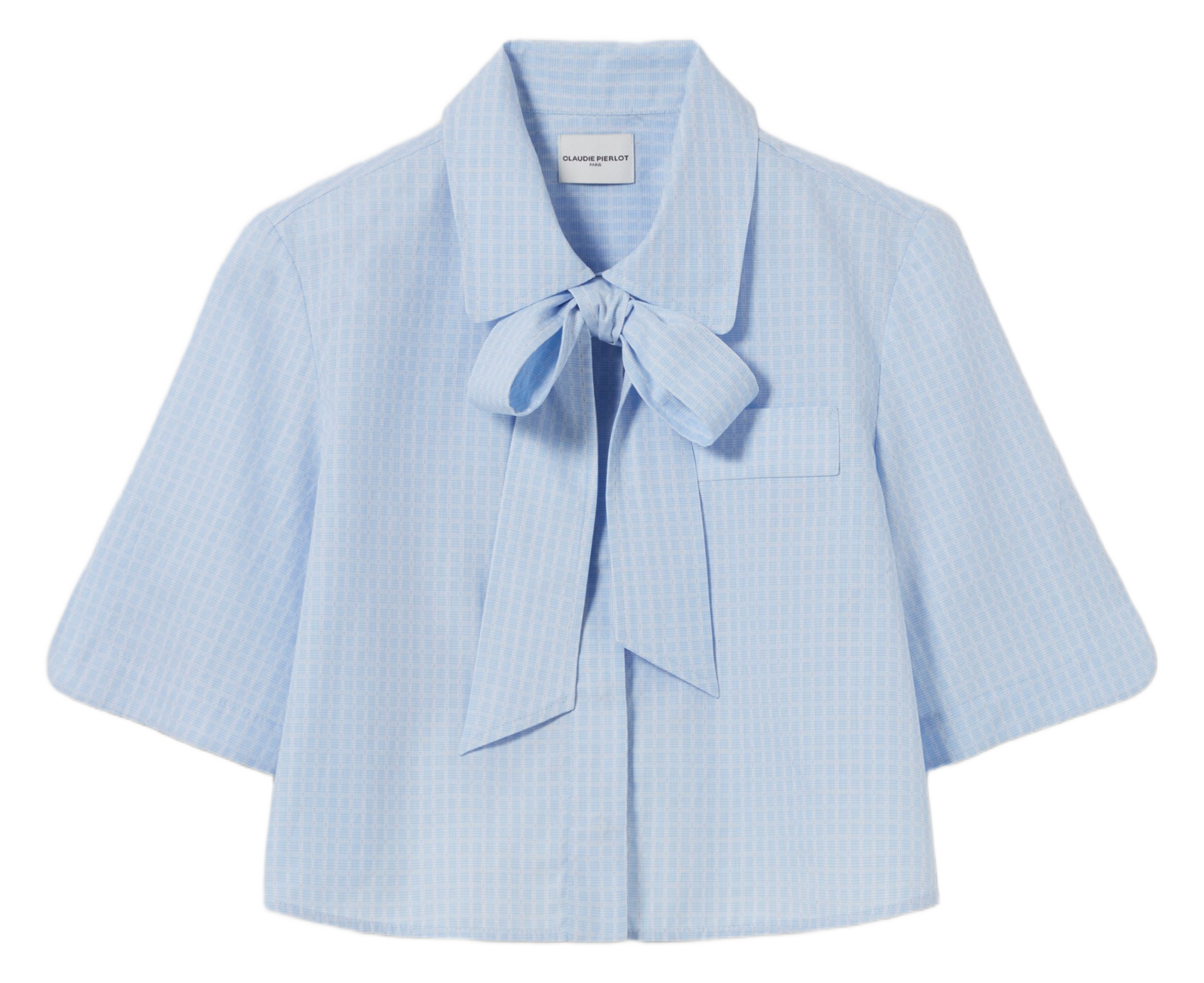 Chemise courte à carreaux en coton CLAUDIE PIERLOT Multicolore