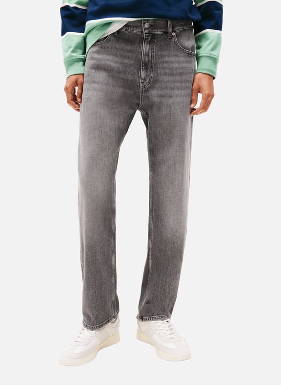 Straight-leg jeans in blended cotton Grey by TOMMY HILFIGER TOMMY HILFIGER Straight-leg jeans in blended cotton Grey